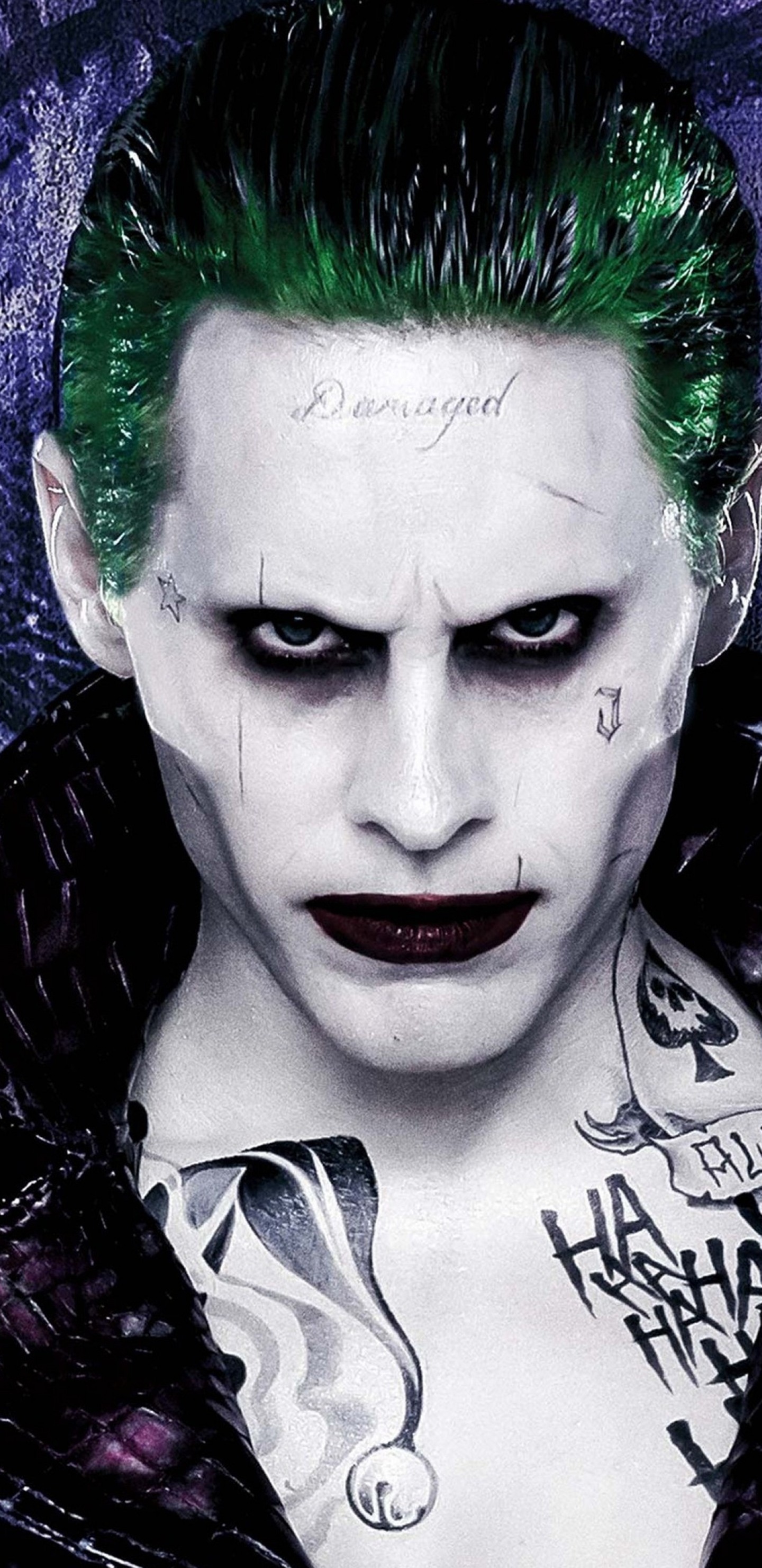 1440x2960 Suicide Squad, Jared Leto, The Joker, Tattoos