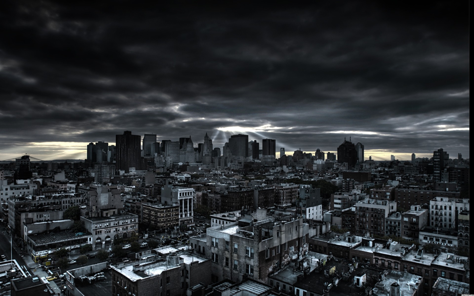 1920x1200 cityscapes dark city cityscape colorized-photo by
