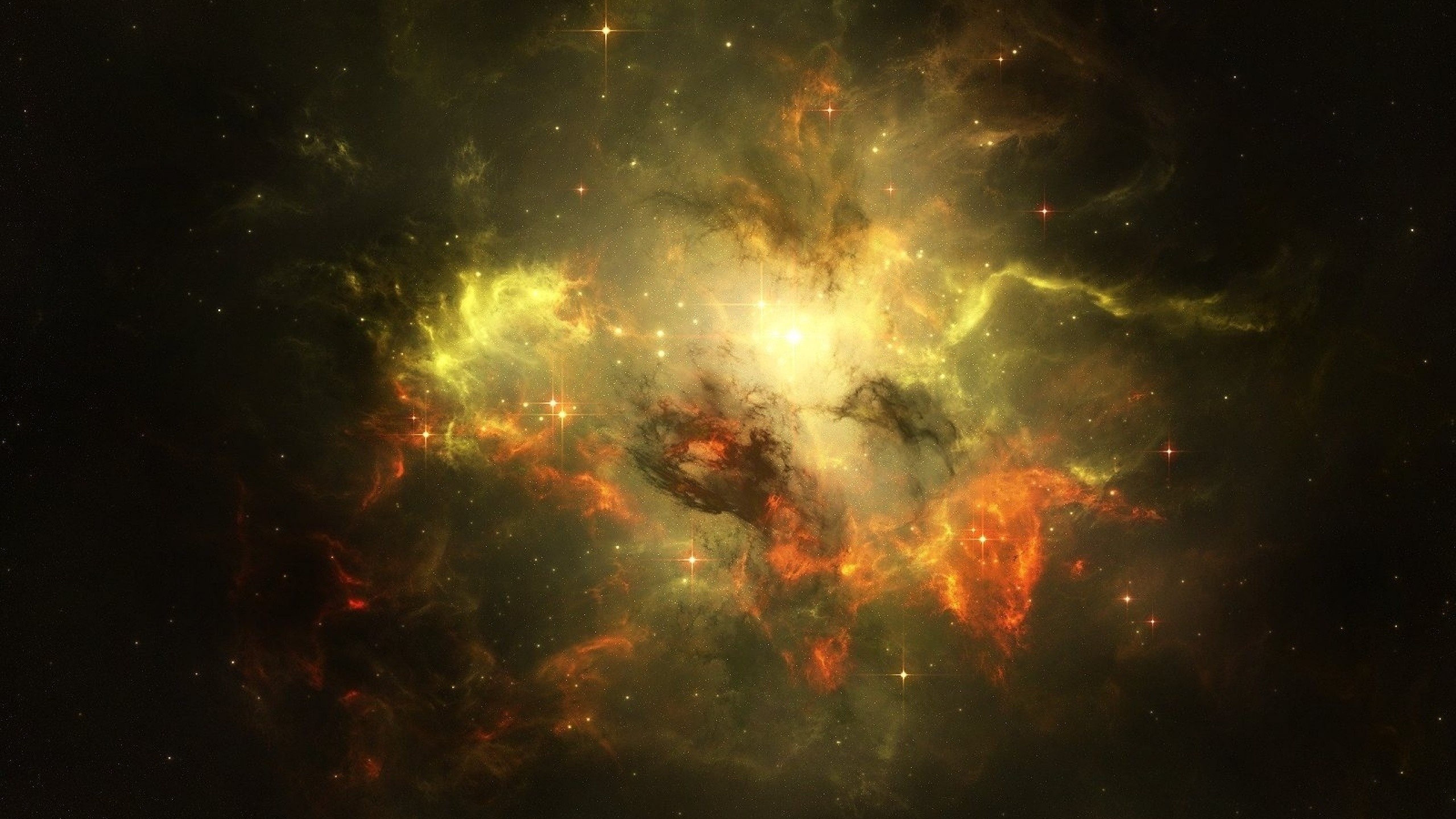 2560x1440  Lightning Galaxy Nebulae
