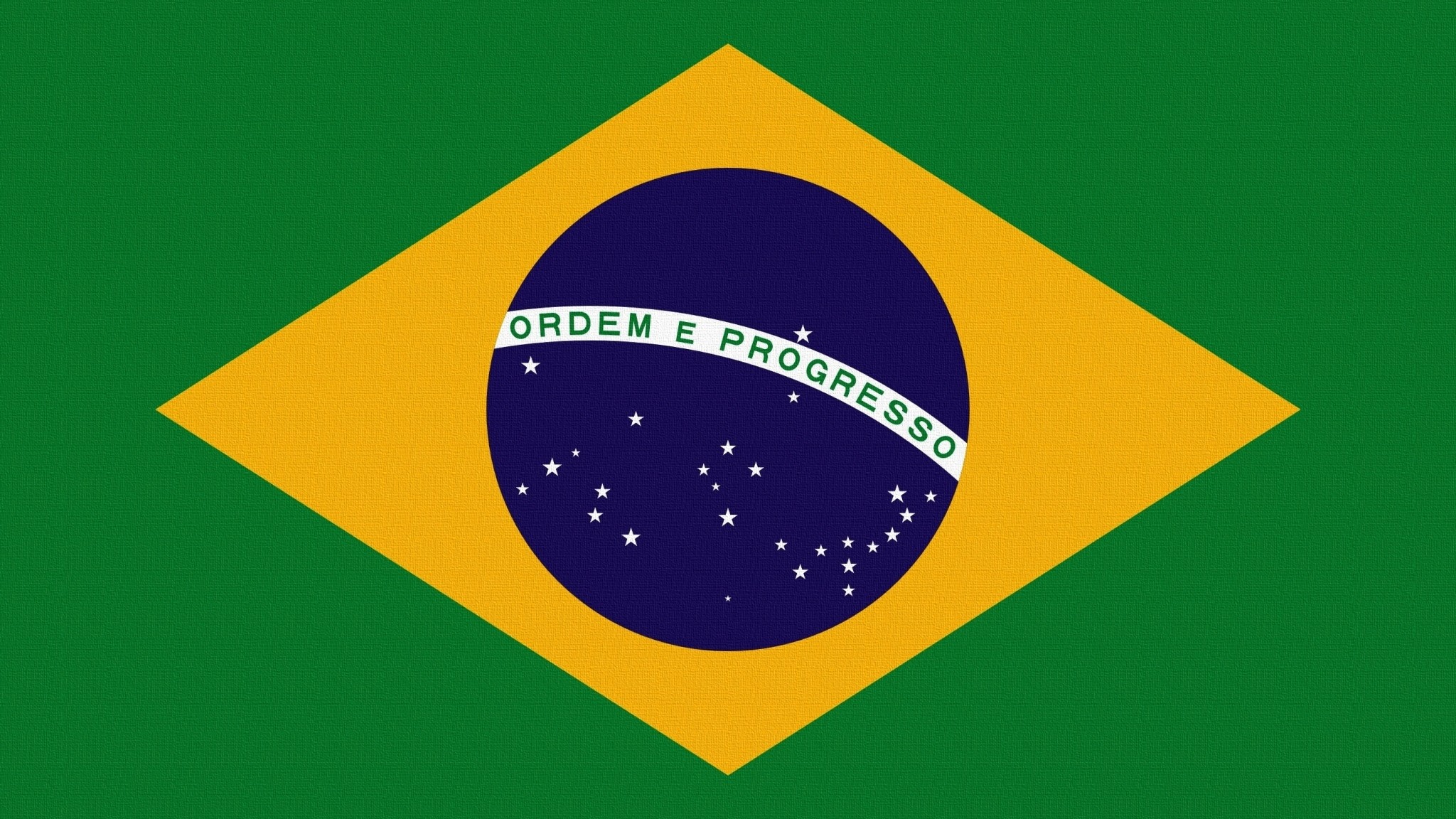 2048x1152 Preview wallpaper flag, brazil, symbolism 