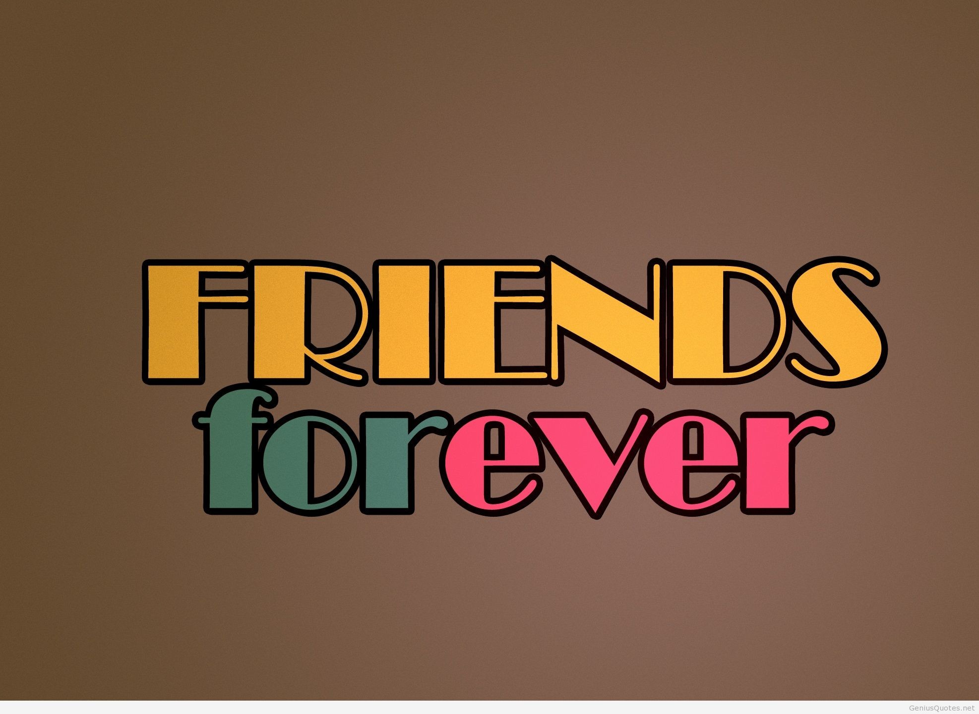 1974x1441 Friends forever cute HD wallpaper quote