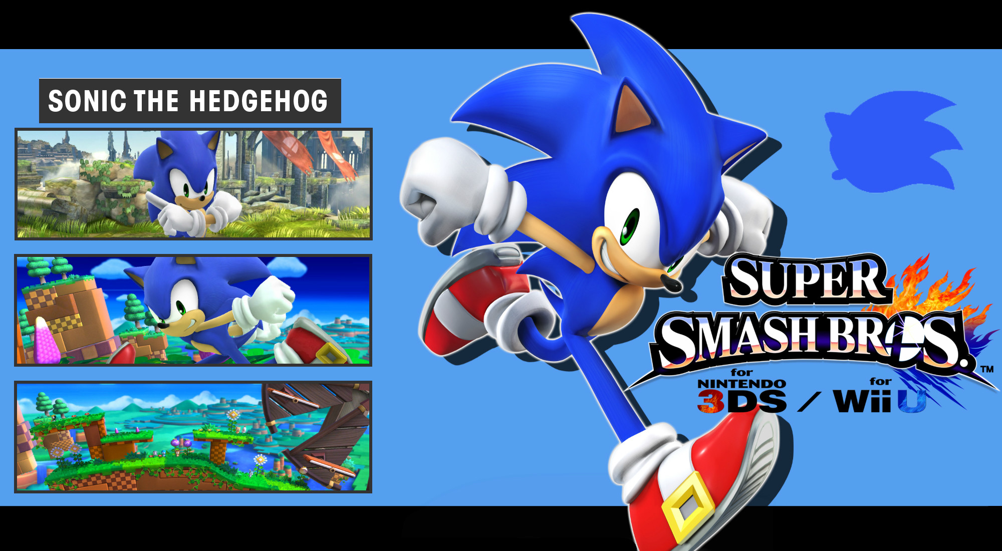 2000x1100 ... DaKidGaming Super Smash Bros. 3DS/Wii U - Sonic Wallpaper by DaKidGaming