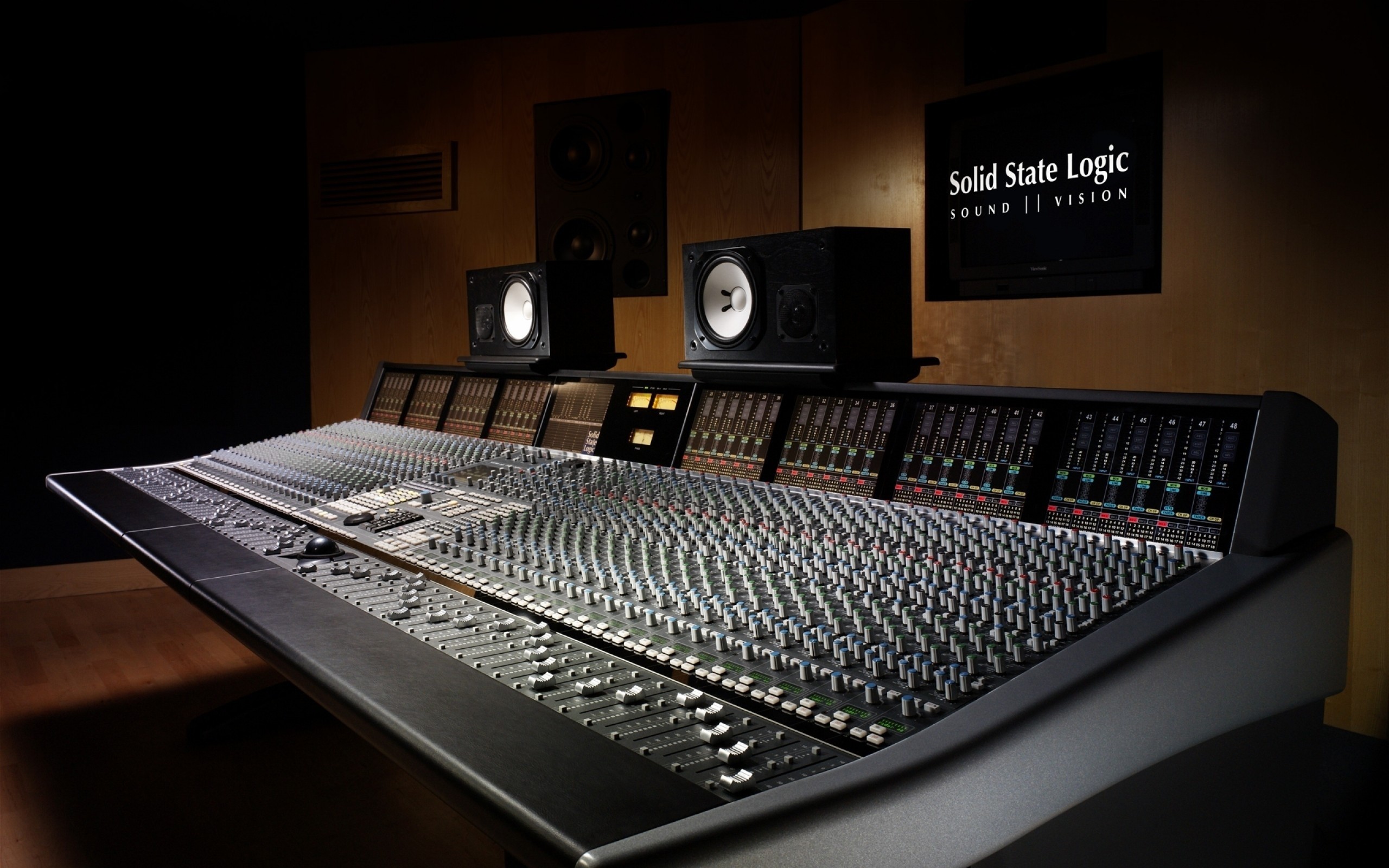 2560x1600 Preview wallpaper sound recording, studio, equipment 
