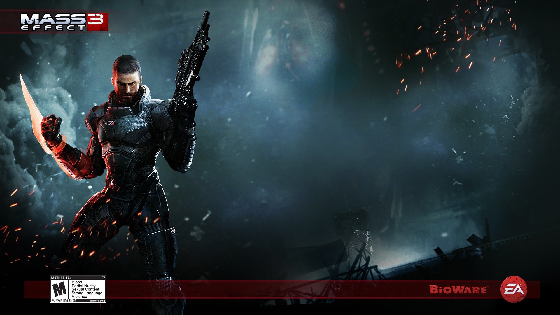 1920x1080 Video Game - Mass Effect 3 Commander Shepard Wallpaper