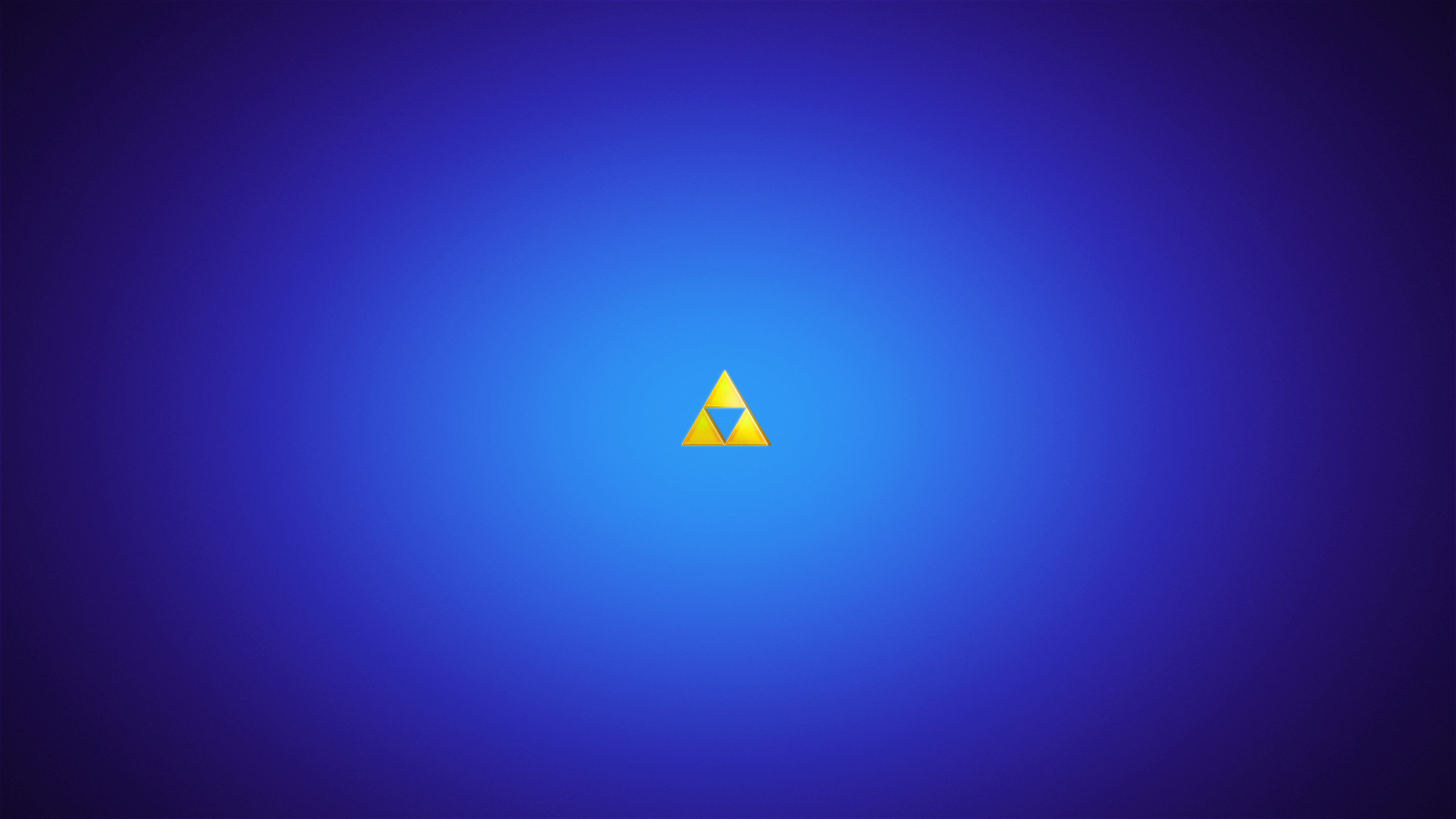2560x1440 Zelda Triforce Blue Minimal Logo HD wallpaper | games | Wallpaper .