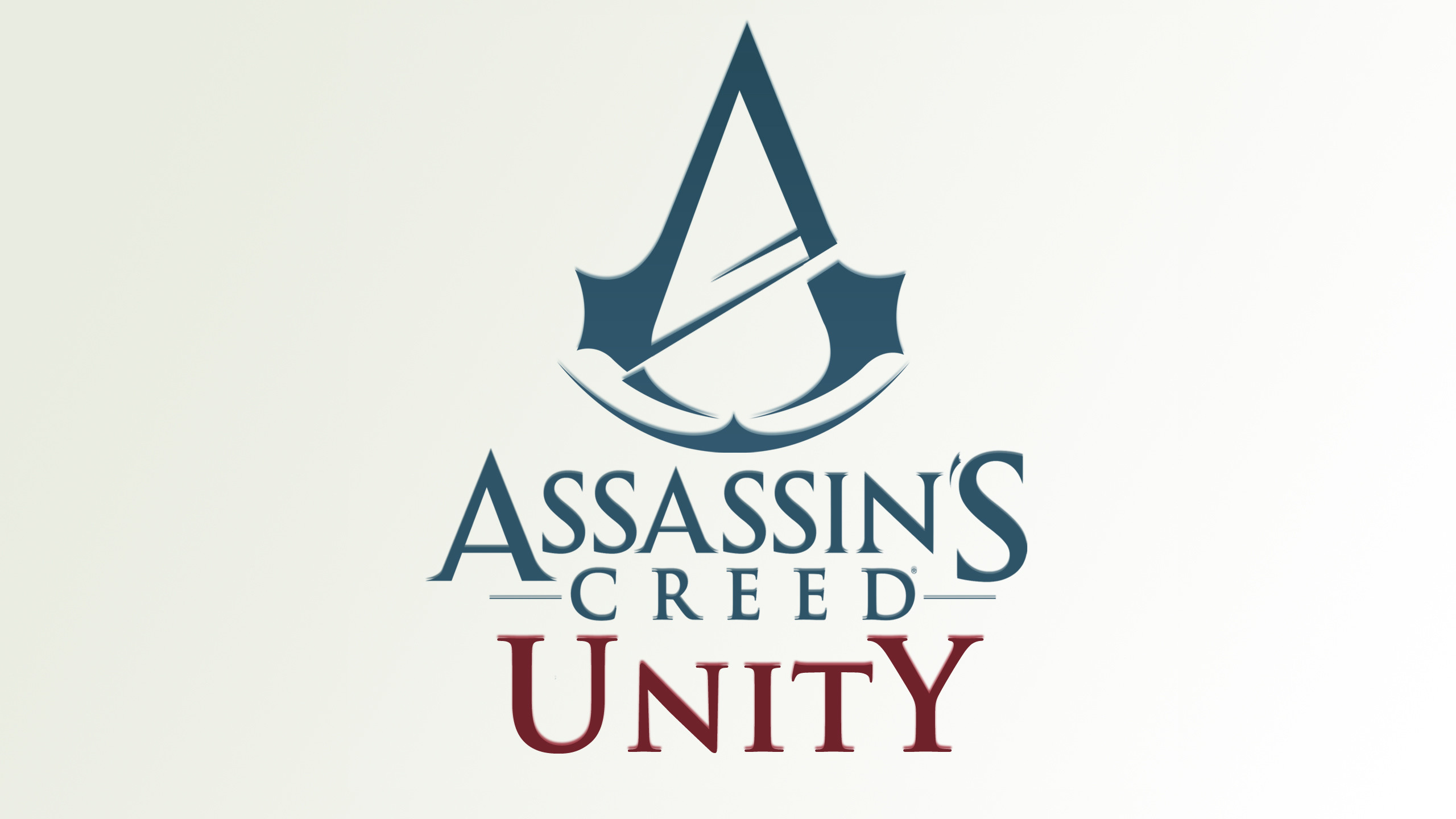 2560x1440 Assassins Creed Unity Logo Wallpaper