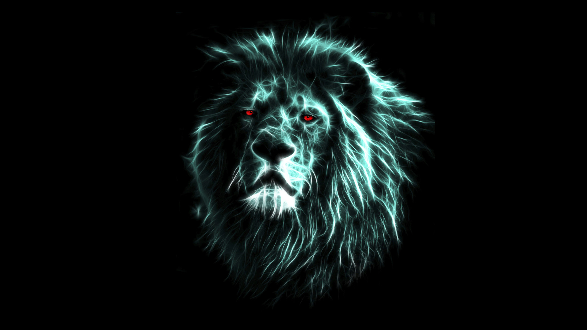 1920x1080 Glowing lion HD Wallpaper  Glowing ...