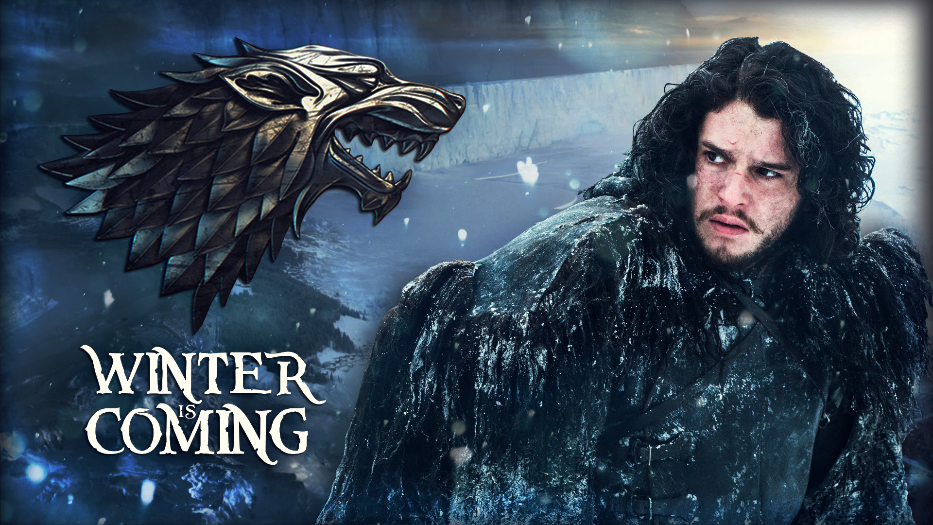 1920x1080 ... Game of Thrones - Jon Snow - Winter is coming! by GusseArt