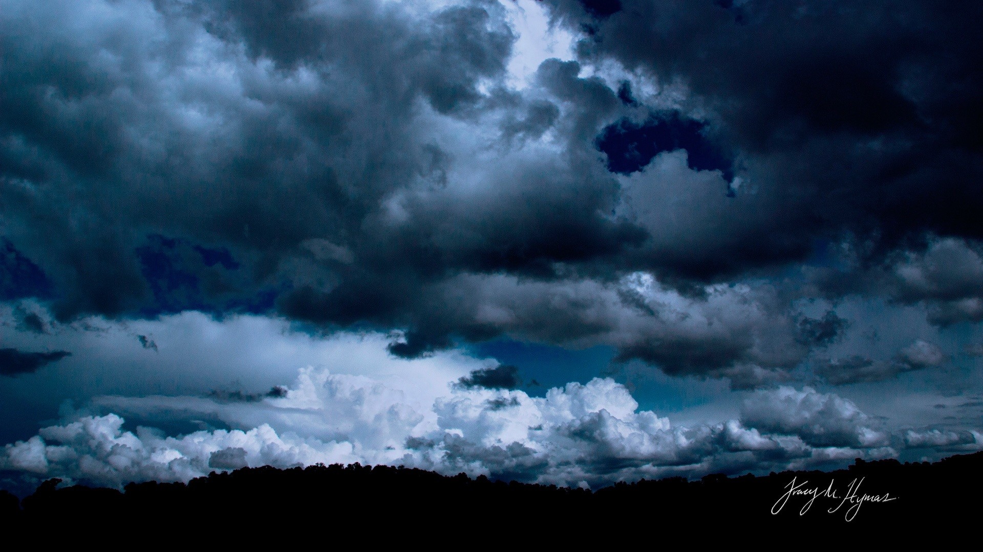 1920x1080 Earth - Sky Dark Cloud Blue Wallpaper