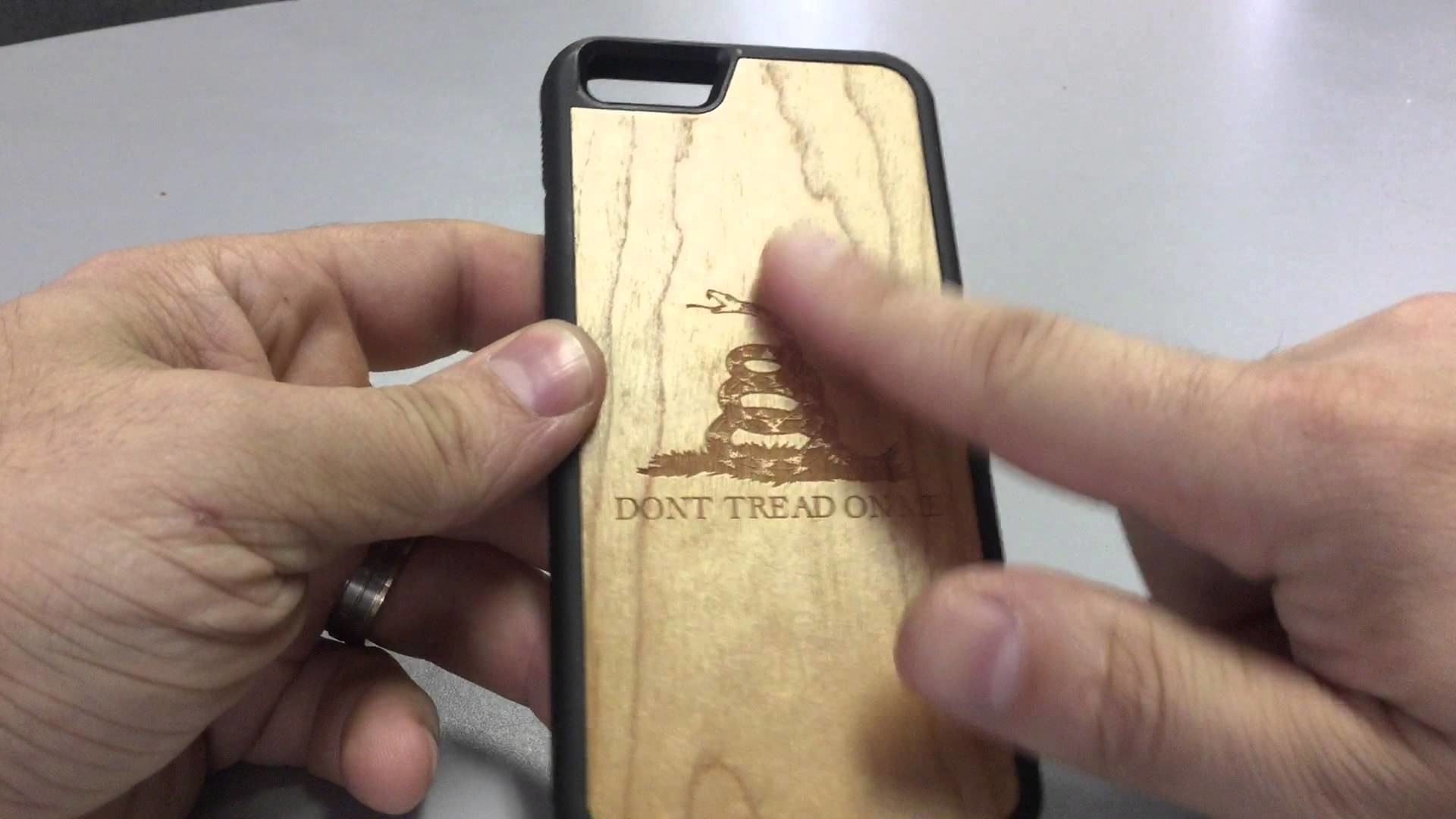 1920x1080 Carved Custom iPhone 6 Case Review w/ Gadsden Flag - Don't tread on me -  YouTube
