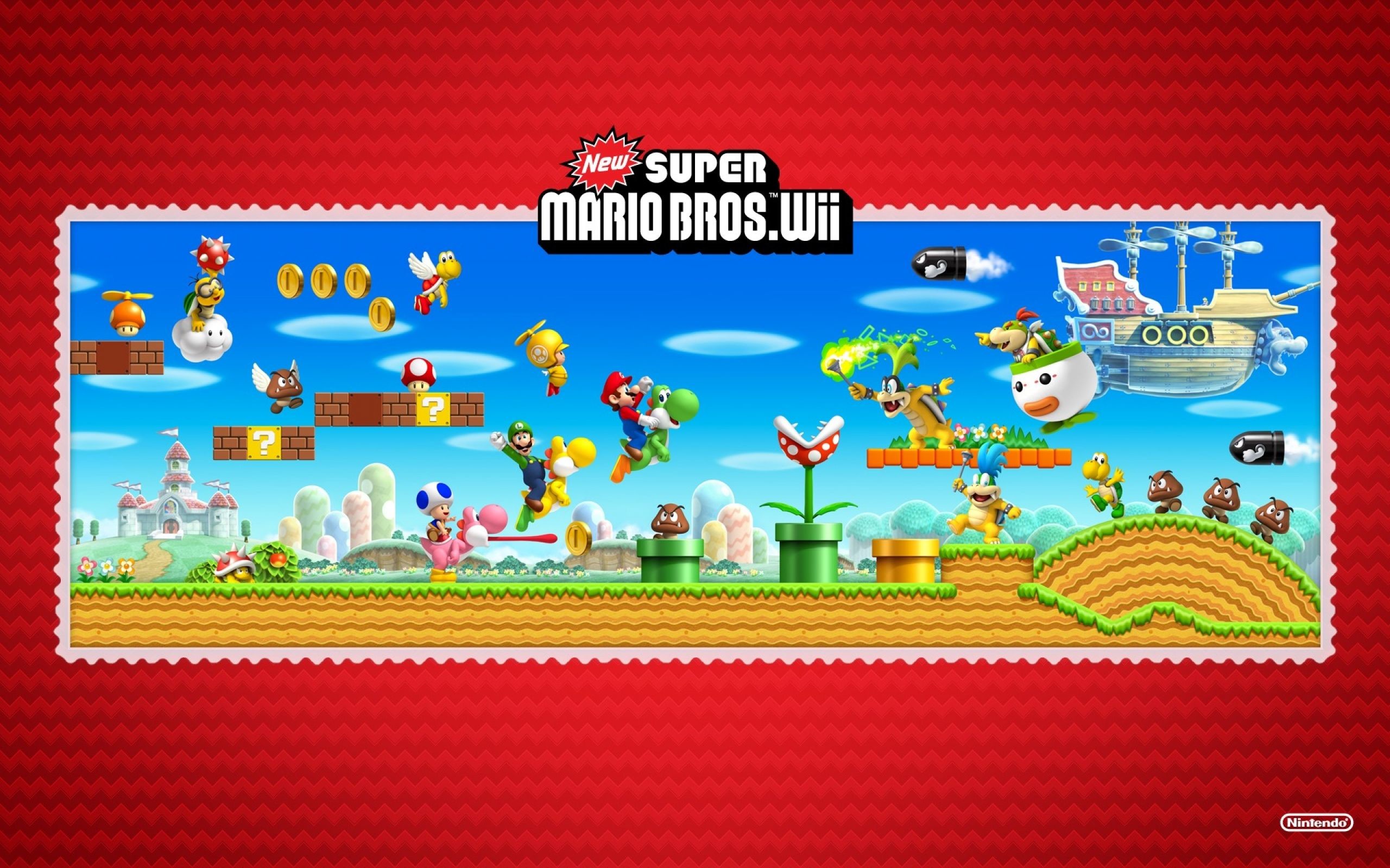 2560x1600 New Super Mario Bros. WII wallpapers