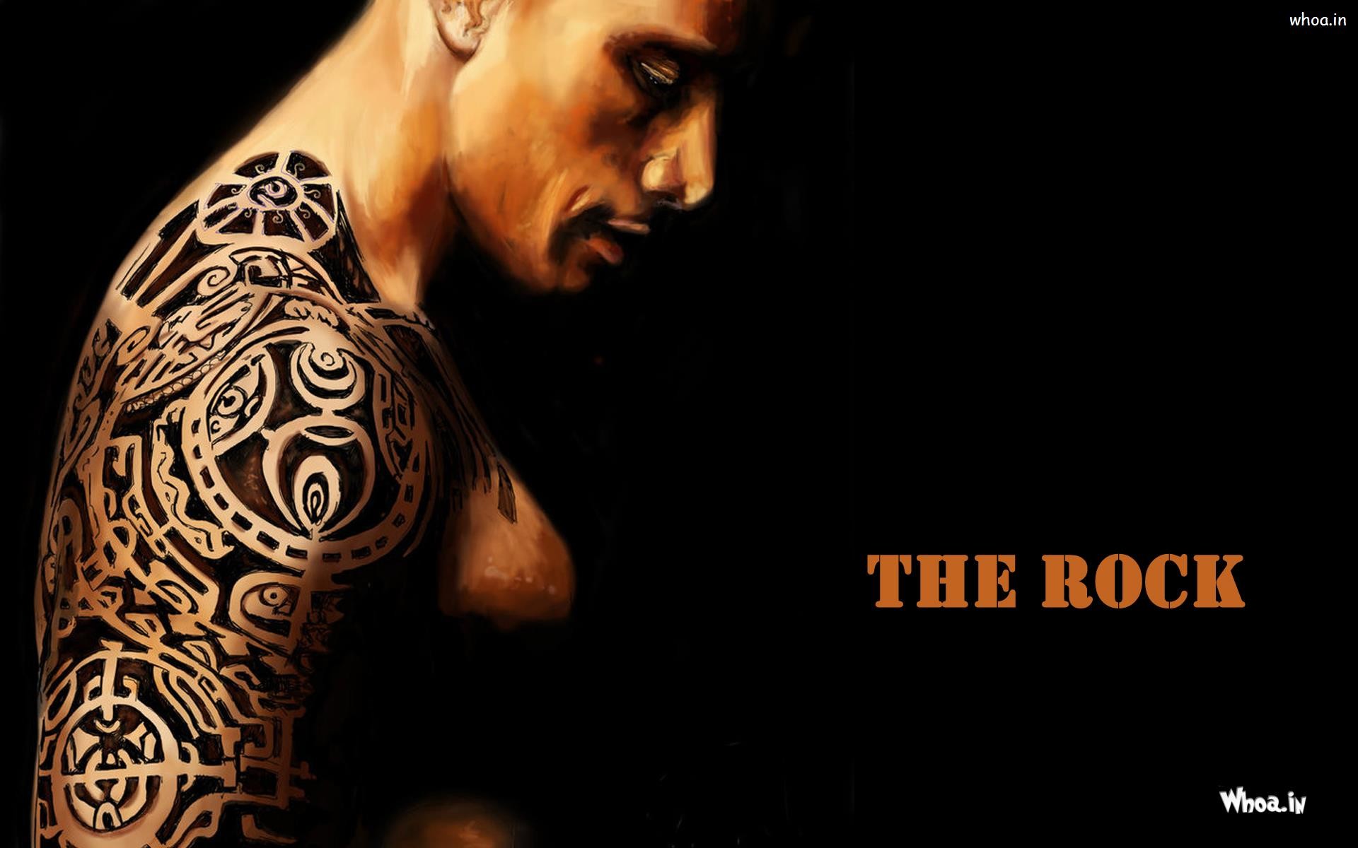 1920x1200 Wow! (700). Download. The Rock Showing Tattoo In Hand Wallpaper
