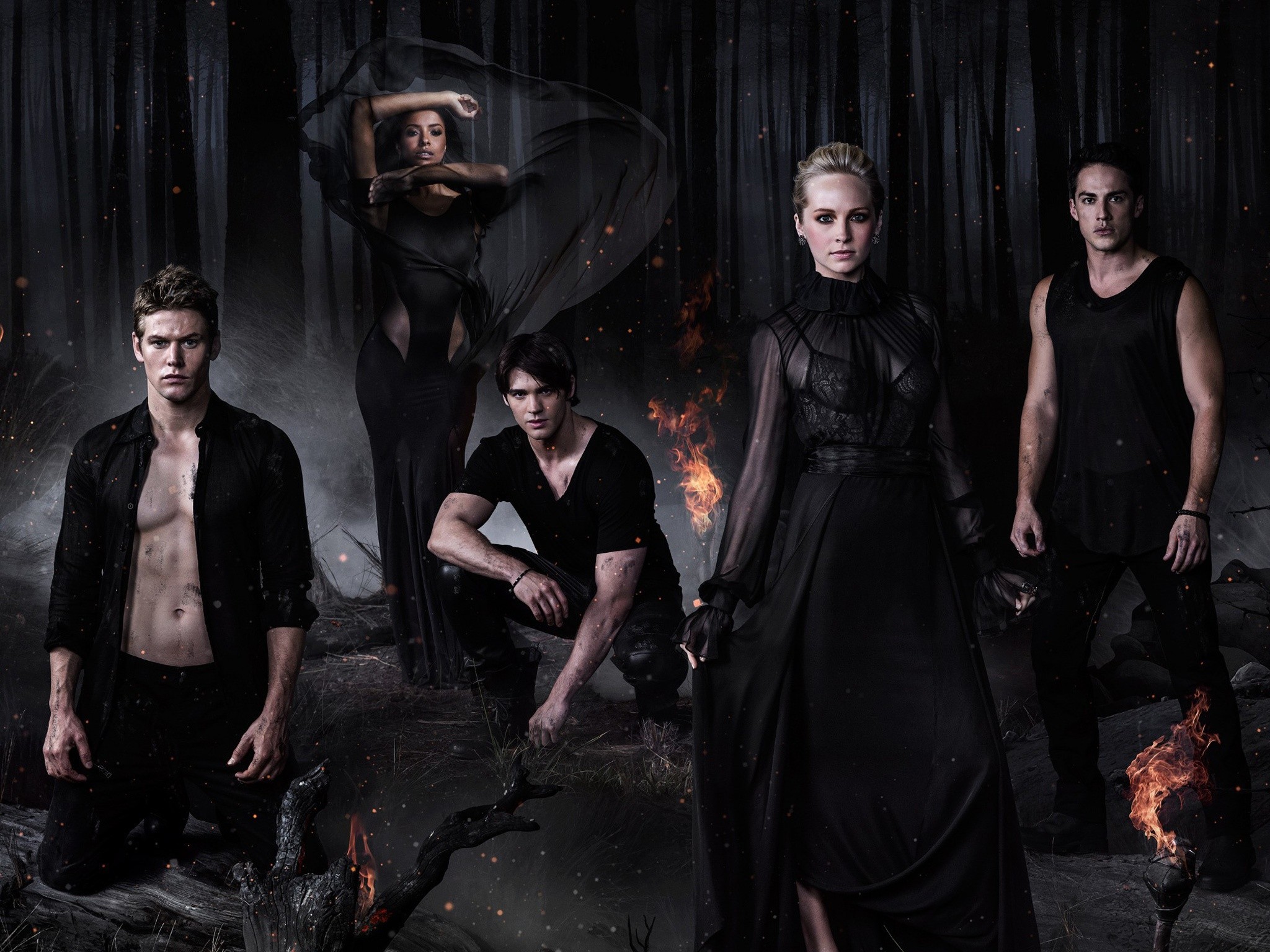 2048x1536 American Supernatural Drama The Vampire Diaries – Season 5 wallpaper