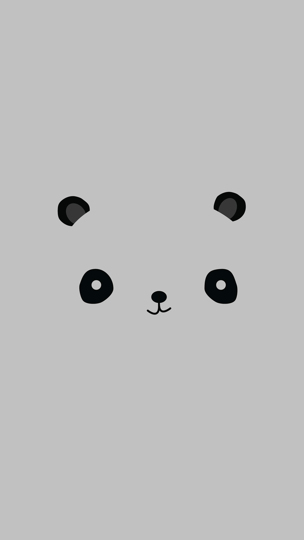 1242x2208 Cute Minimal Panda Android Wallpaper ...