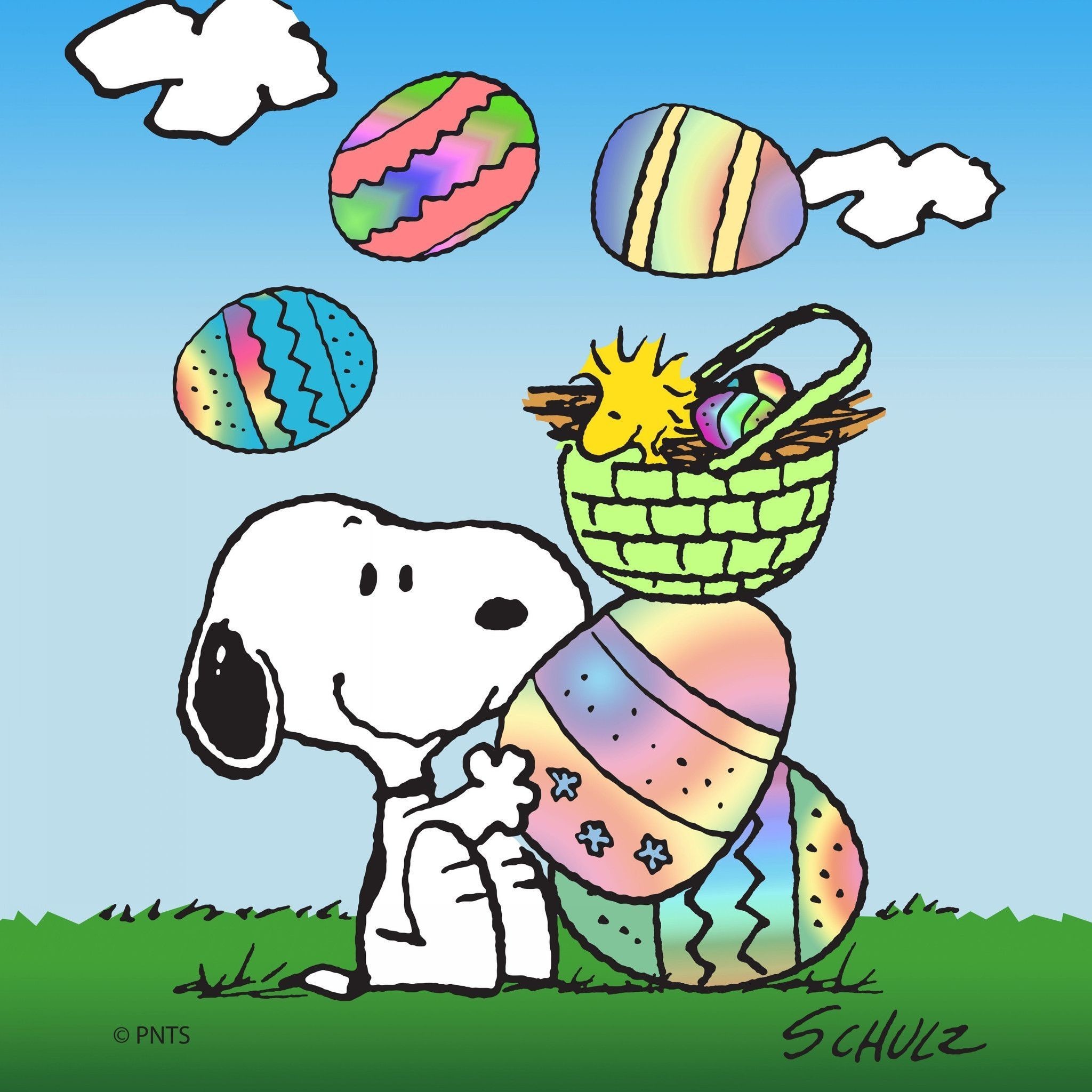 2048x2048  Snoopy Easter