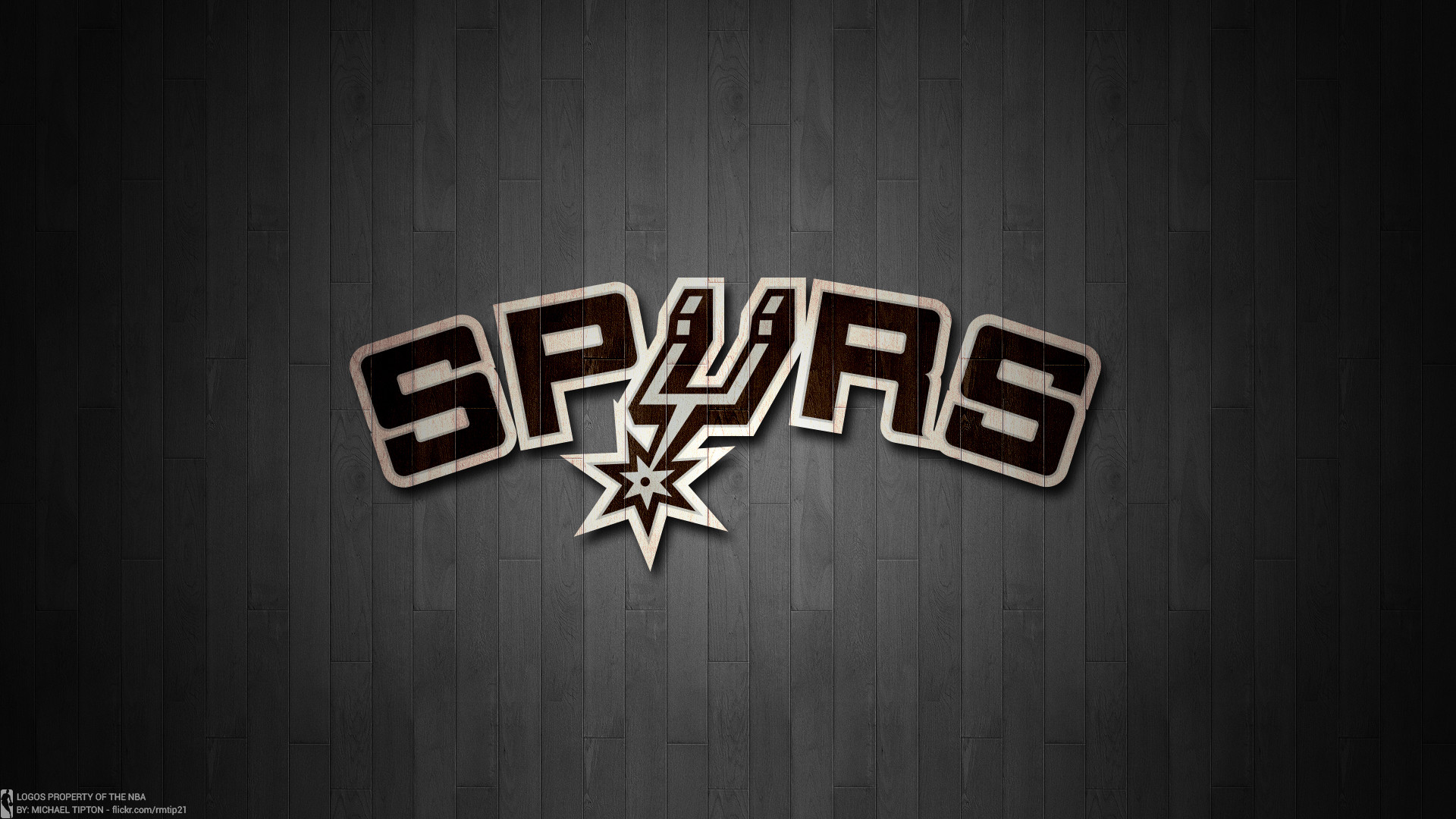 1920x1080 NBA 2017 San Antonio Spurs hardwood logo desktop wallpaper