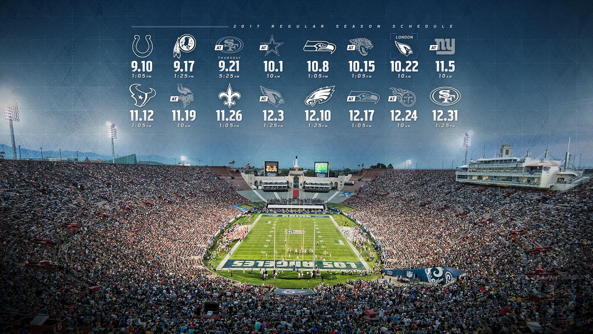 1920x1080 ... 2017 Rams Schedule Wallpapers Wallpapers For Boys 2017