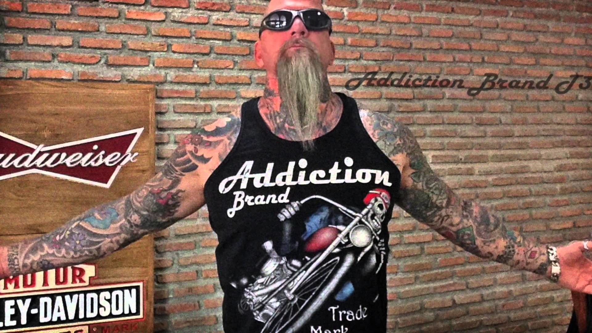 1920x1080 Harley Davidson Style Biker T-Shirts and Motorcycle Clothing by Addiction  Brand - YouTube