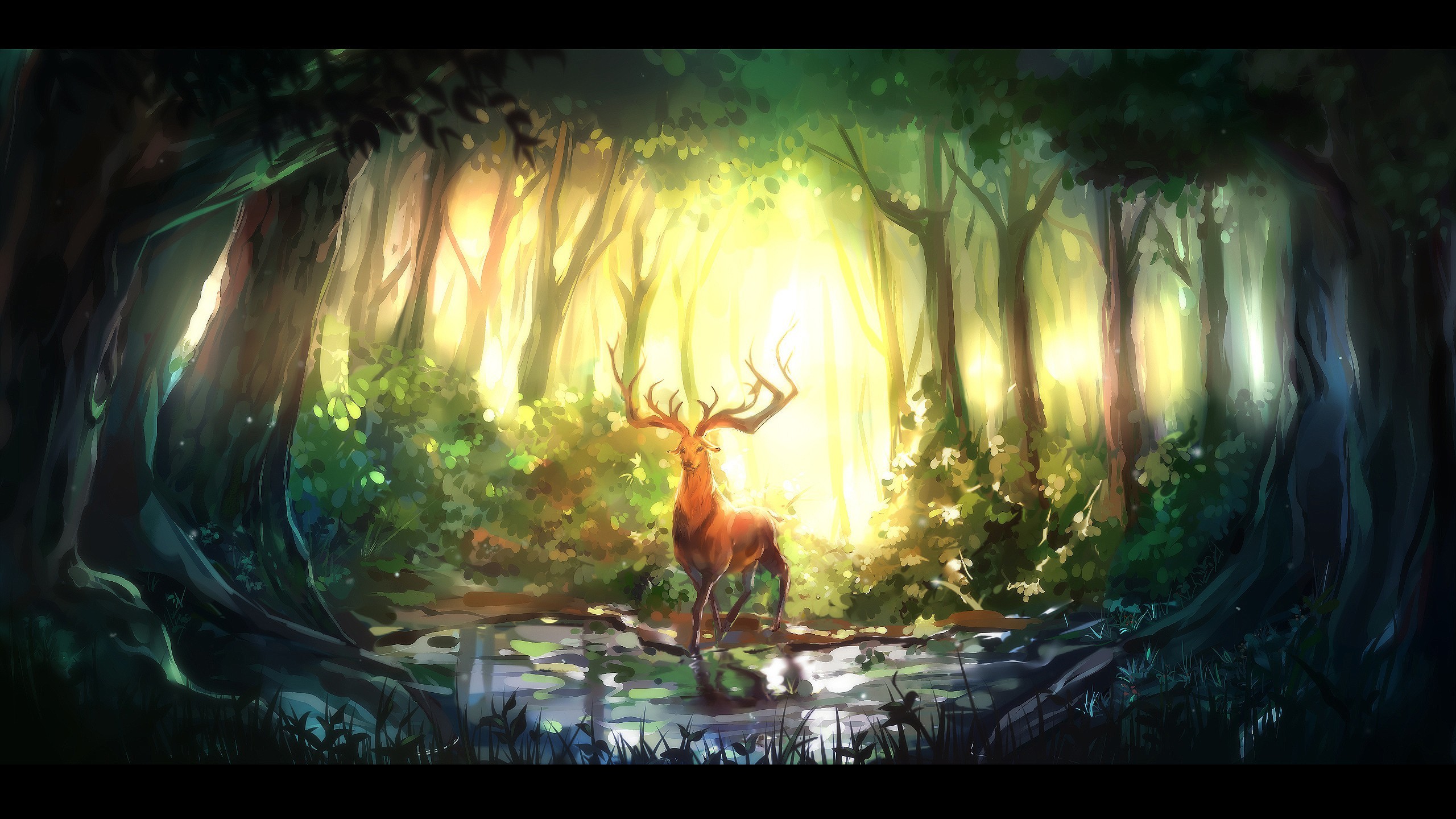 2560x1440 Fantasy - Forest Wallpaper