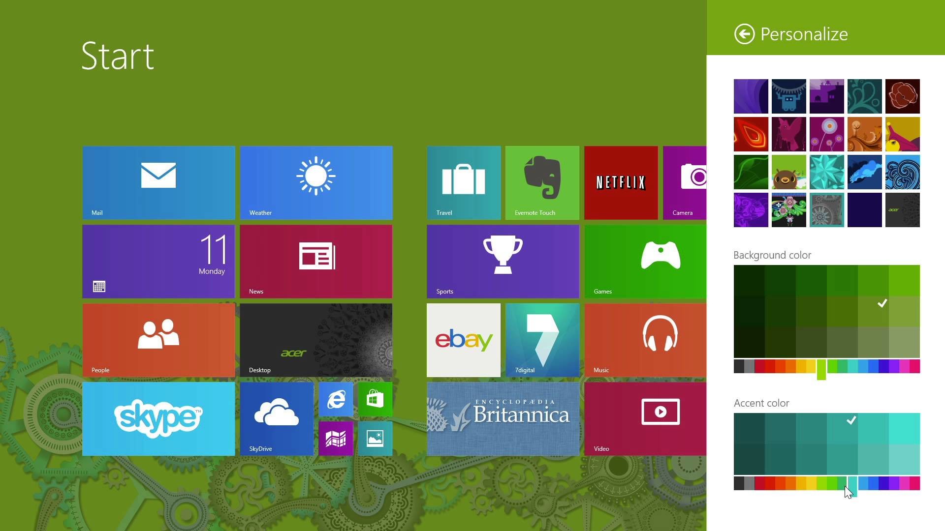 1920x1080 Windows 8.1 - How to Change the Start Screen Background - YouTube