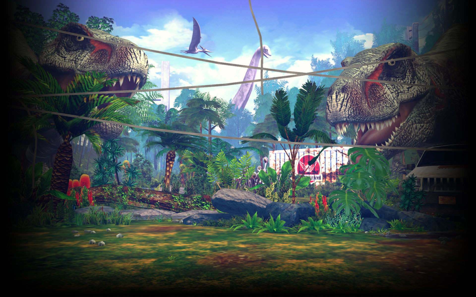 1920x1200 Image - Ultra Street Fighter IV Background Jurassic Research Facility.jpg |  Steam Trading Cards Wiki | FANDOM powered by Wikia