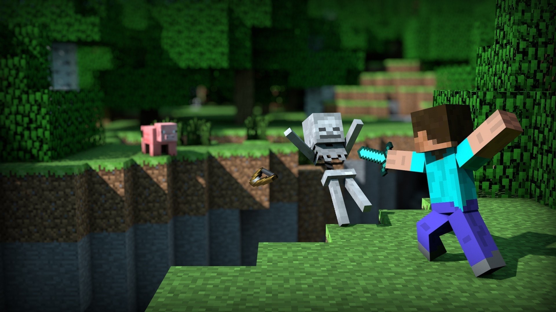 minecraft diamond wallpaper 1920x1080