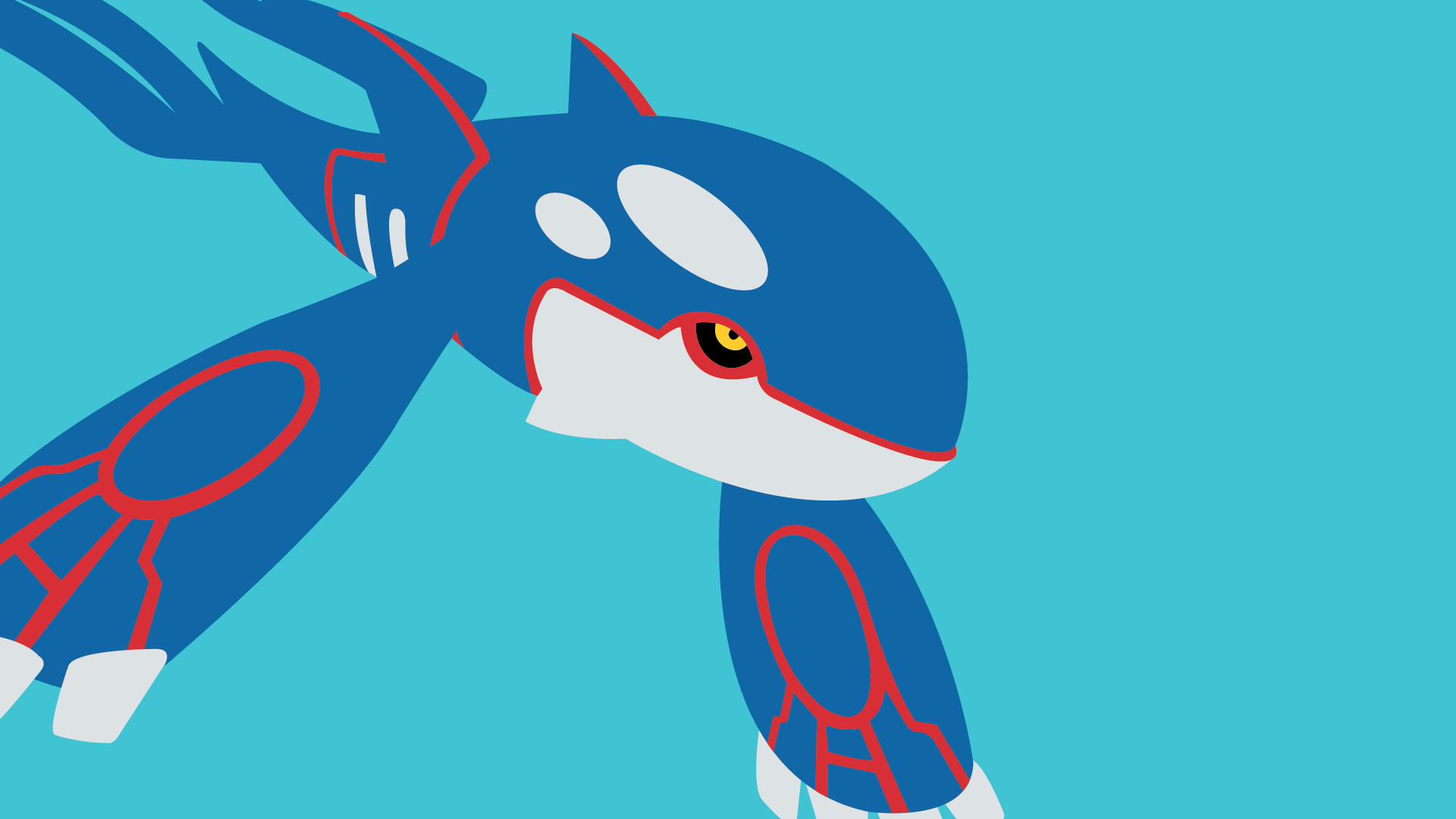 1920x1080 Kyogre Wallpaper (50th made) ...