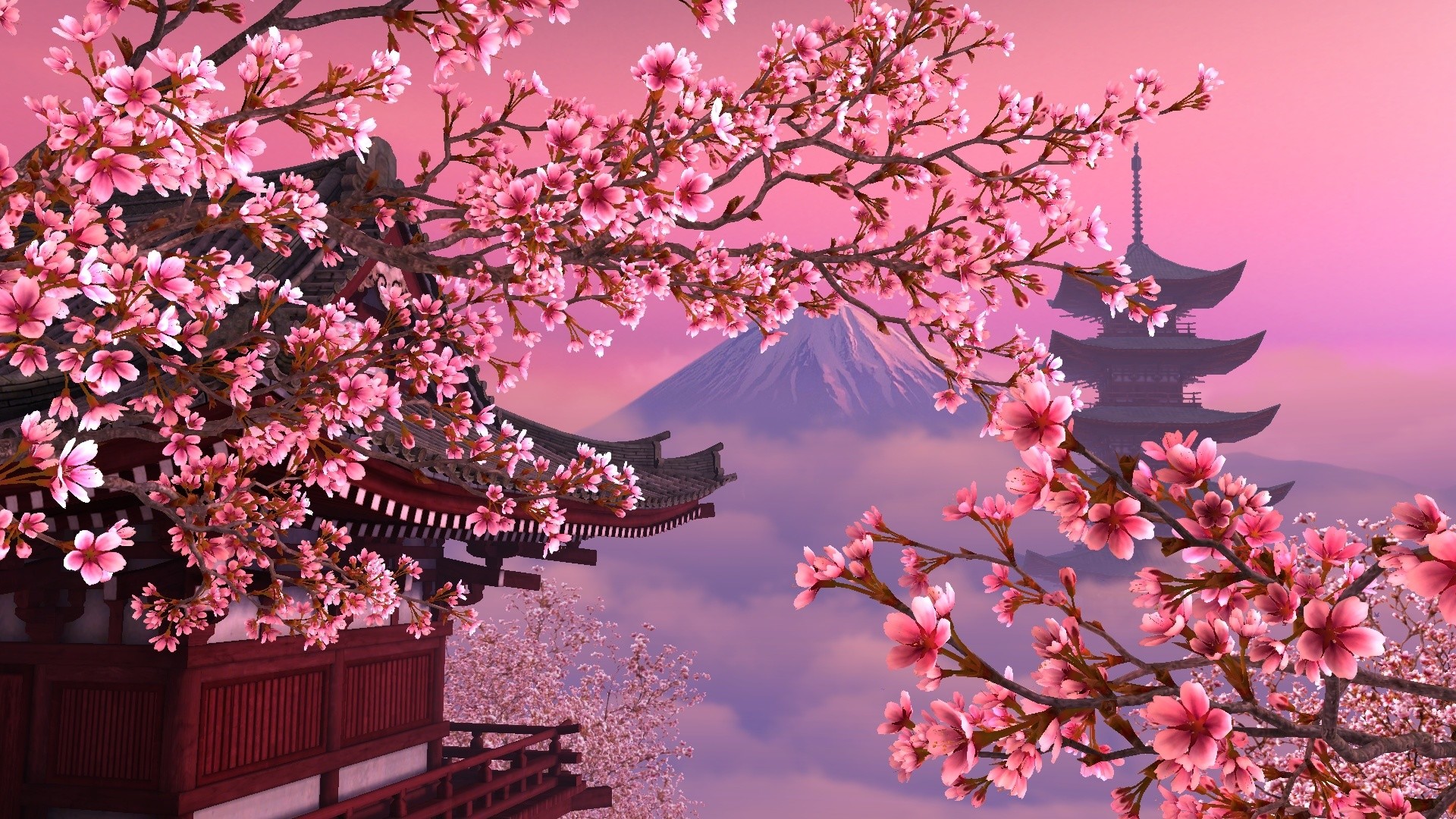 1920x1080 Japan Wallpaper Sakura Wallpaper HD with High Resolution  px  944.47 KB