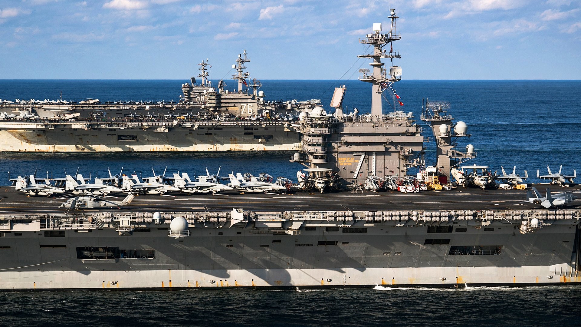 1920x1080 These Are The Images Of Three U.S. Supercarriers In Formation You've Been  Waiting For - The Drive