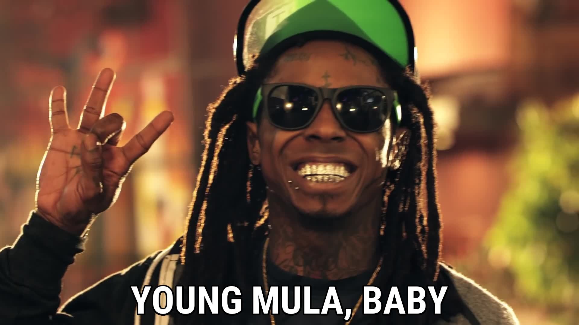 1920x1080 Lil Wayne, Tyga. Young Mula, baby / Chris Brown