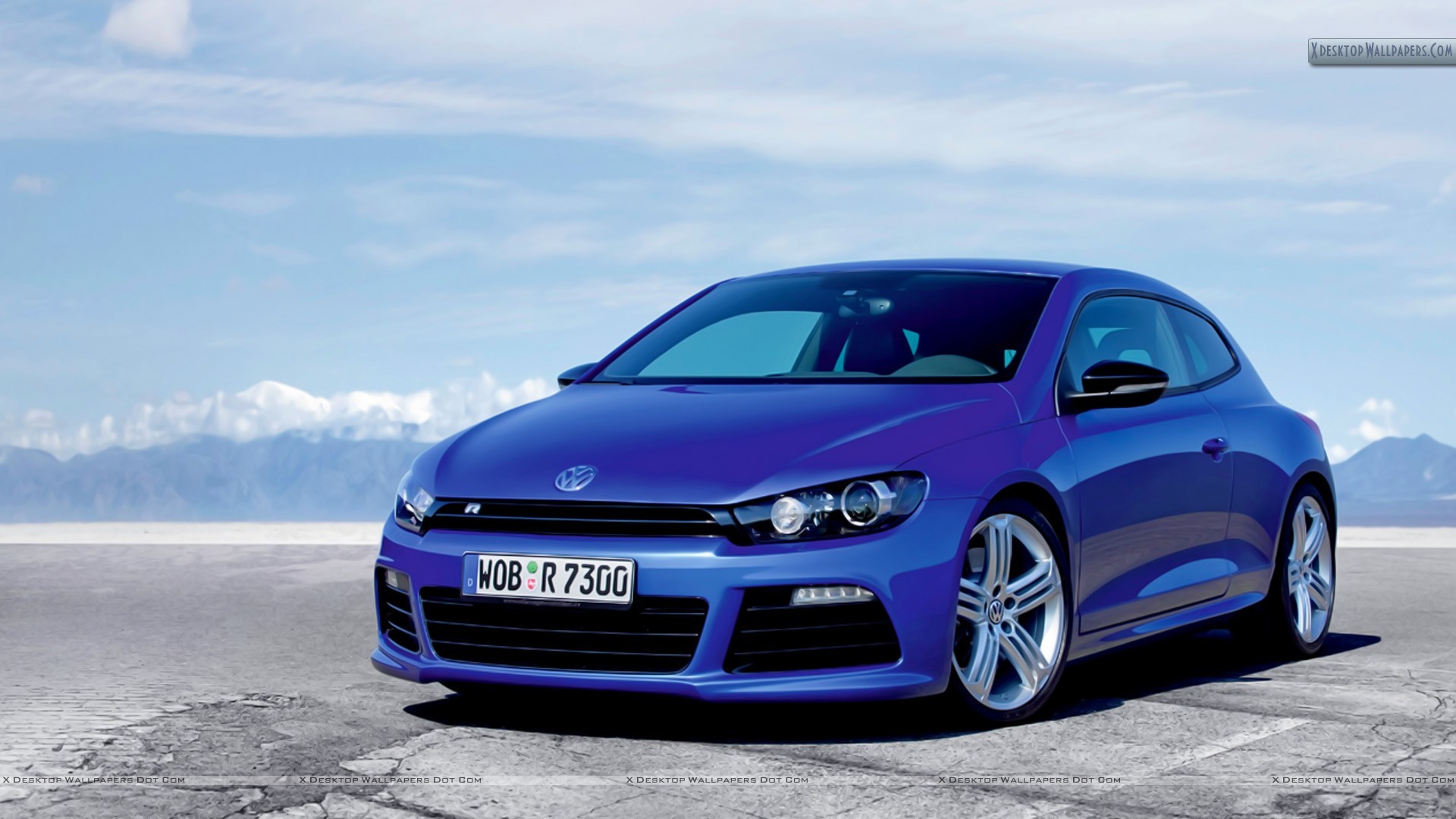 1920x1080 You are viewing wallpaper titled "Volkswagen Scirocco R Blue Car ...