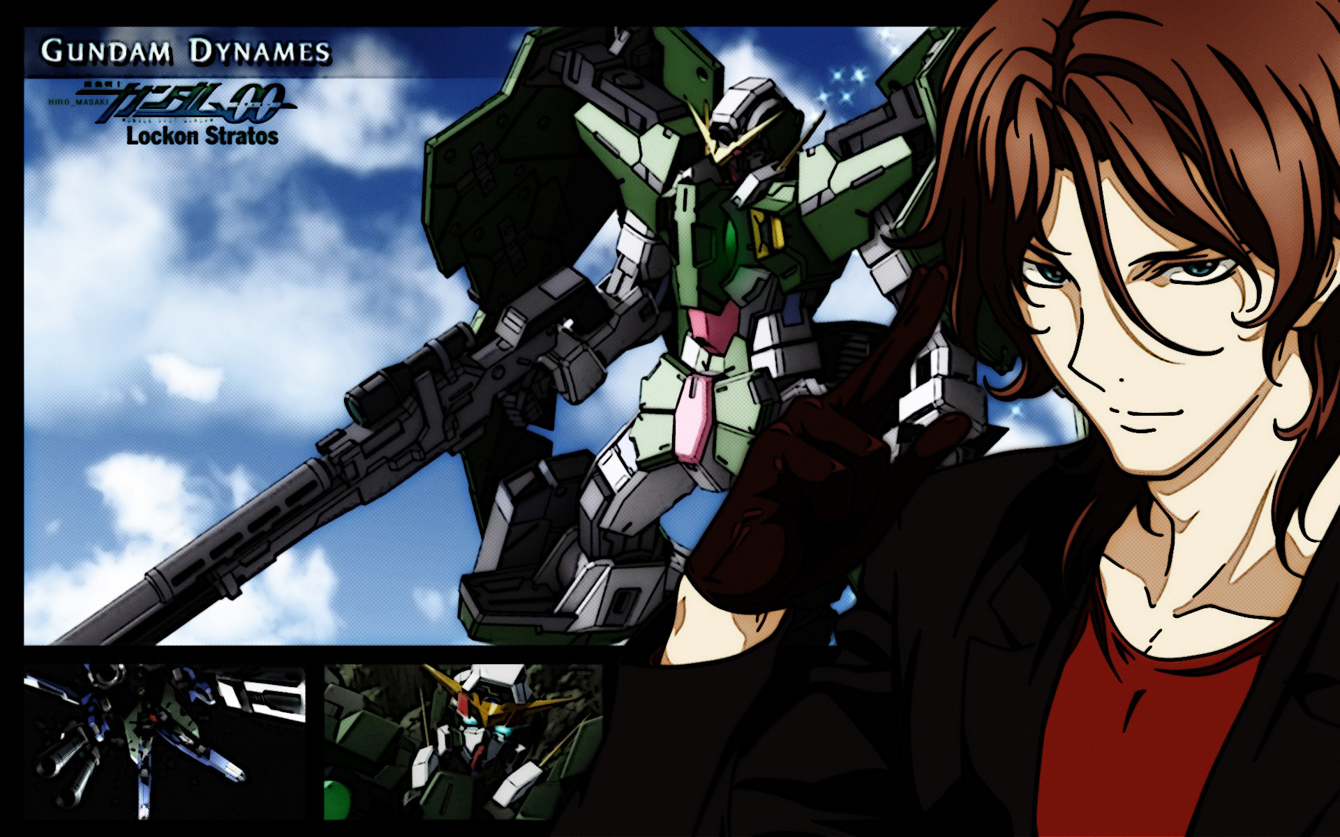 1920x1200 Lockon Stratos/Dynames wallpaper Â· Gundam 00