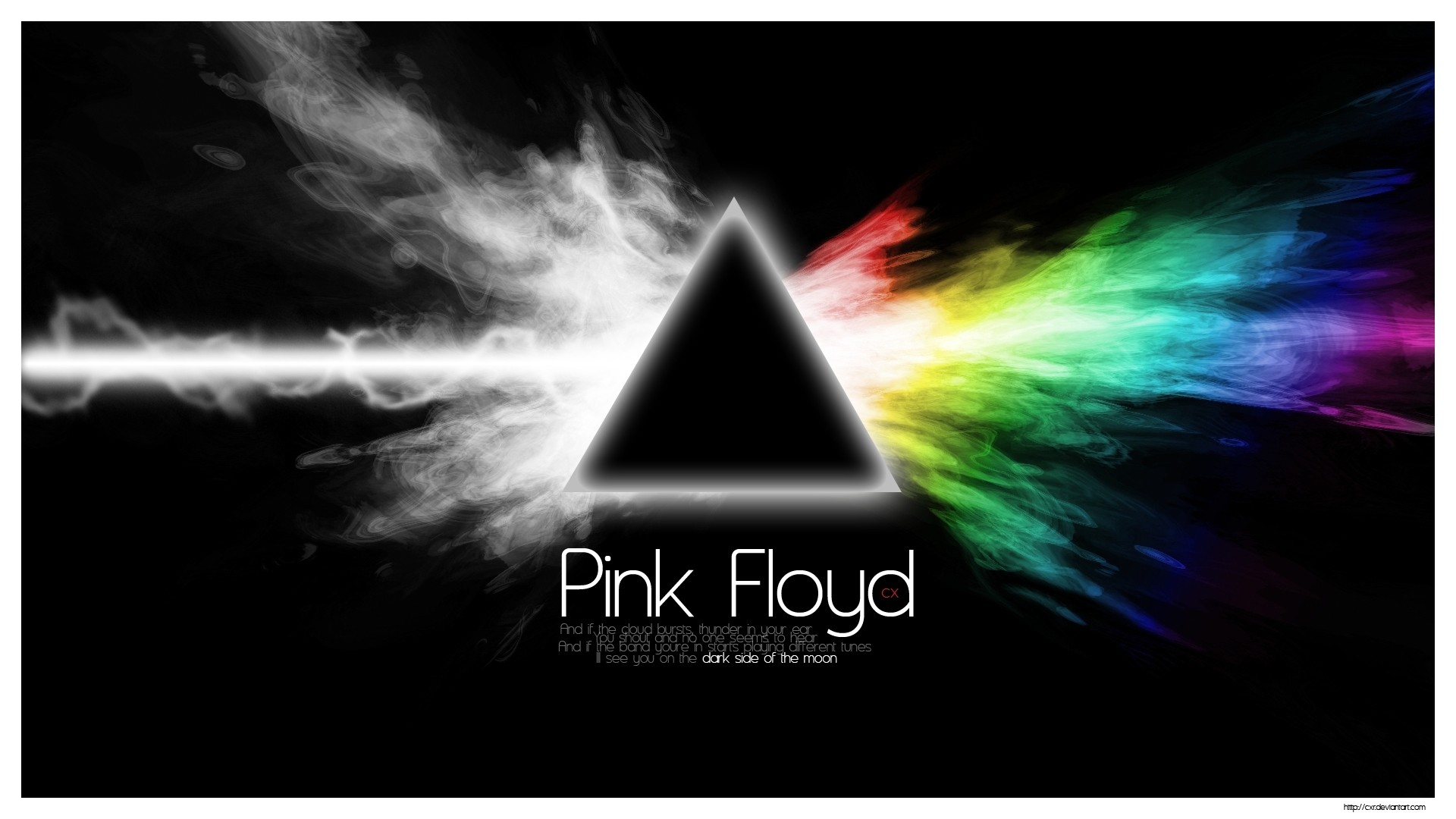 1920x1080 Preview wallpaper pink floyd, sign, text, graphics, triangle 