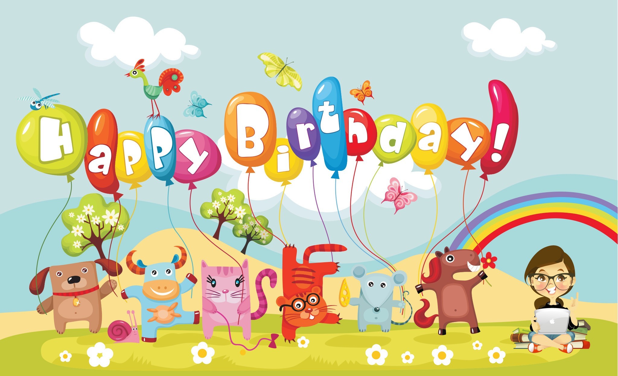 2048x1246 Happy Birthday Children Celebration