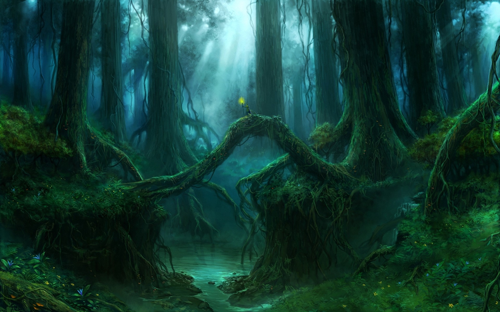 1920x1200 Fantasy - Forest - Wood Wallpaper