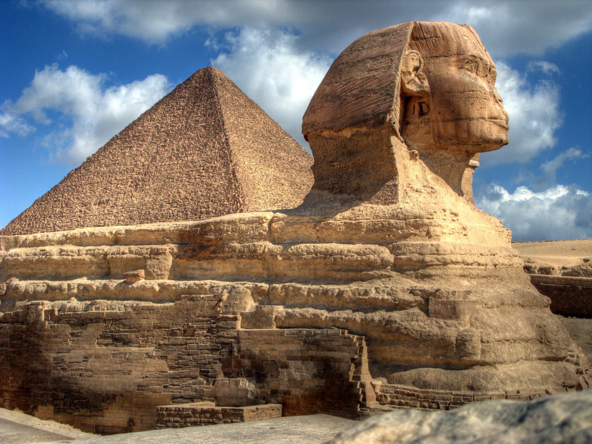 1920x1440 Pyramiden Giza Sphinx