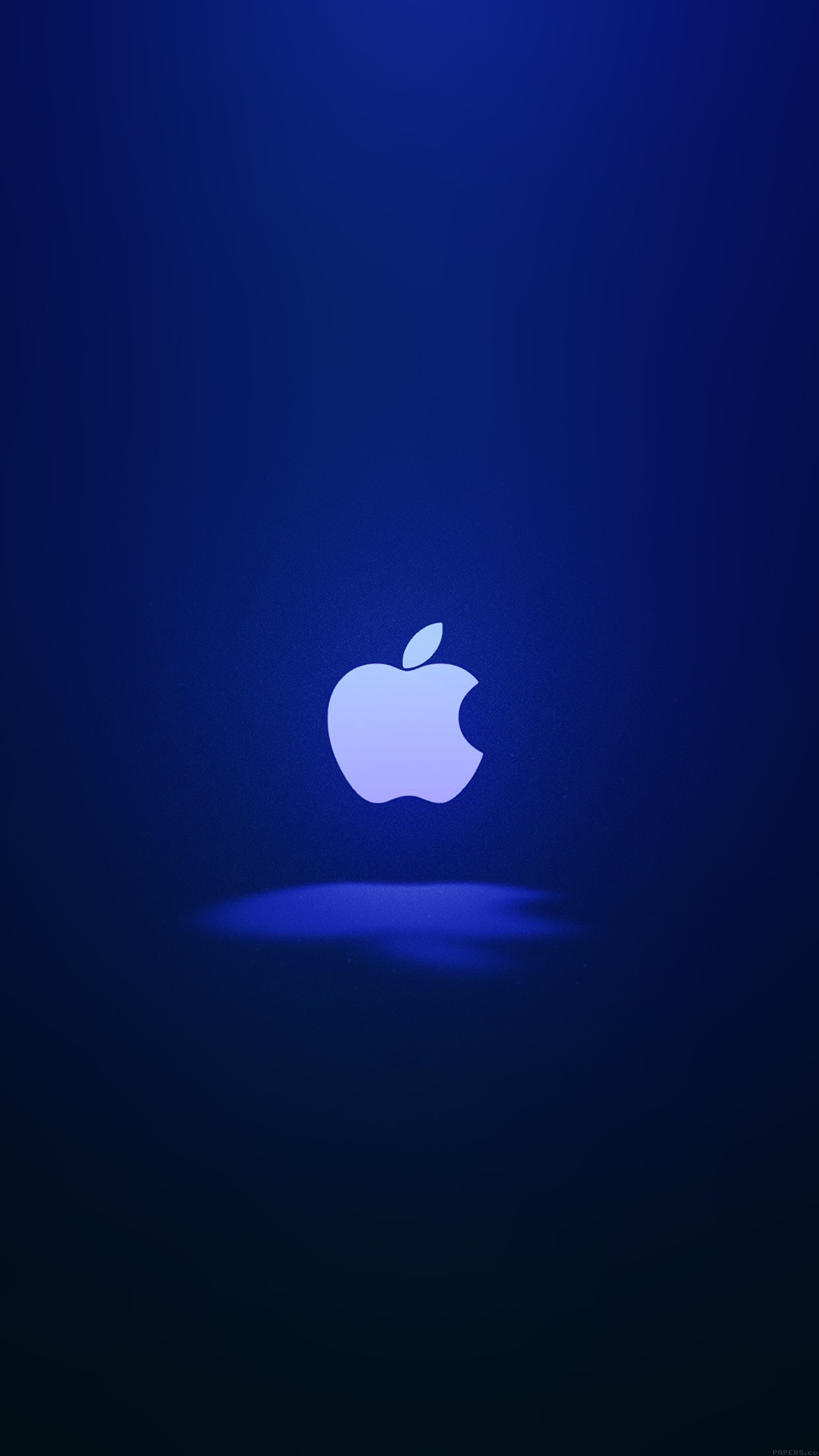 1242x2208 Apple Logo Love Mania Blue
