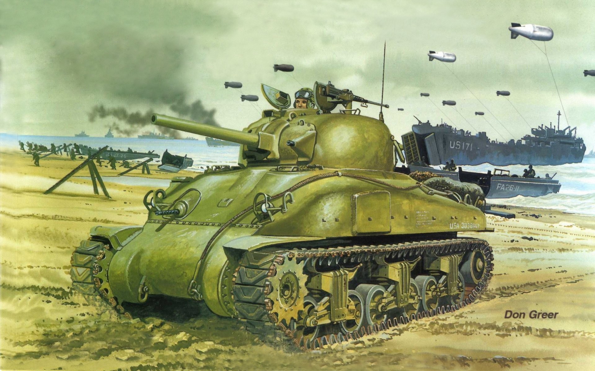 1920x1200 sherman m4 sherman major us medium tank of the second world war normandy  operation or surgery