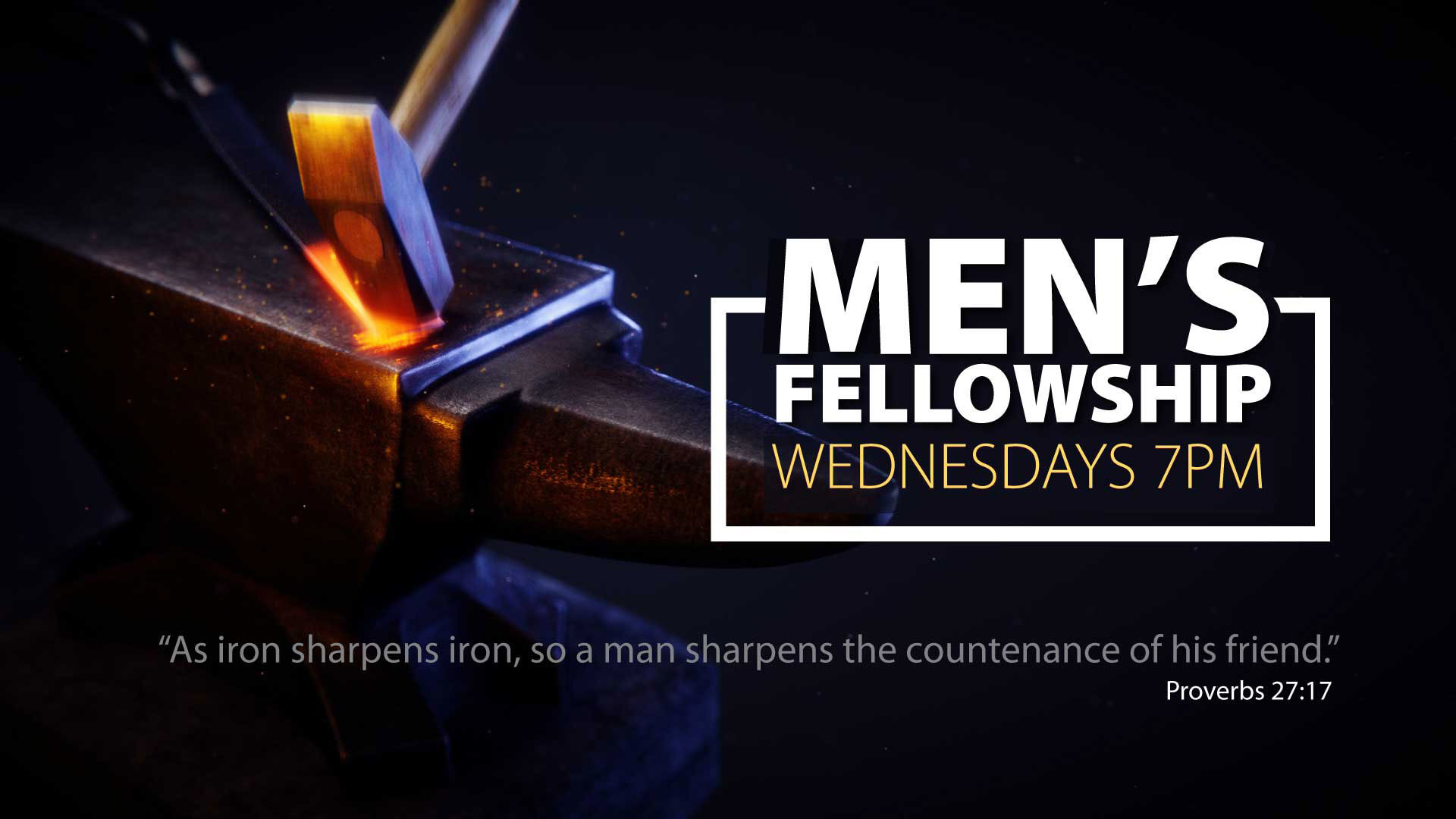 1920x1080 Proverbs 27:17, “As iron sharpens iron, so a man sharpens the countenance  of his friend.”