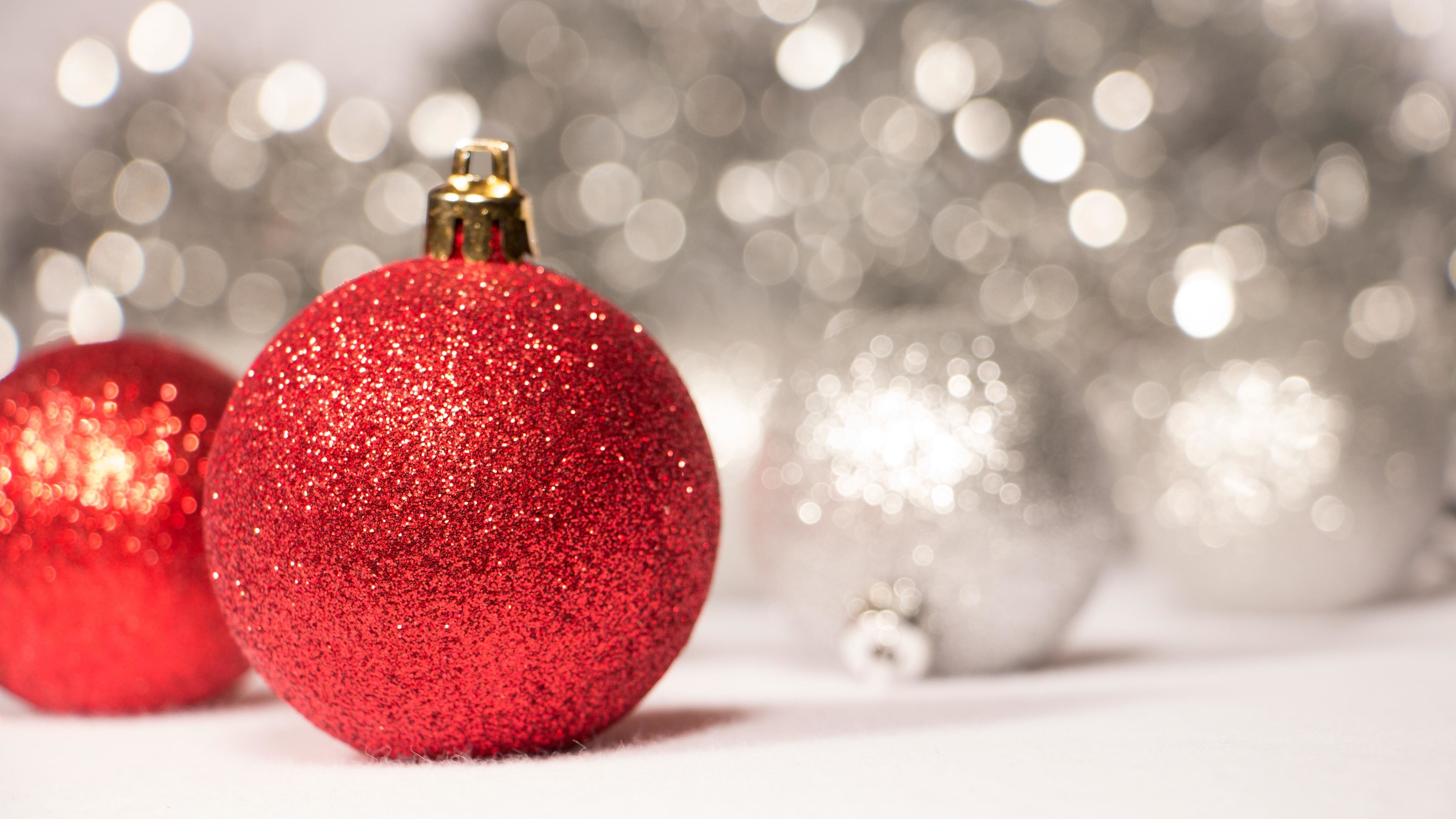 3840x2160 wallpaper.wiki-Pictures-red-sparkly-christmas-ornaments-PIC-