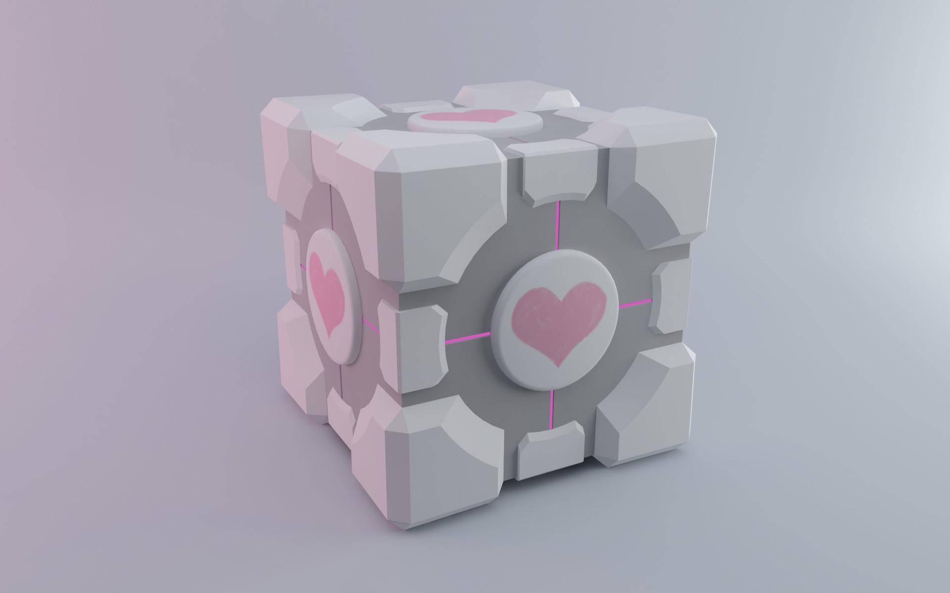 1920x1200 Weighted Companion Cube - Portal 730218