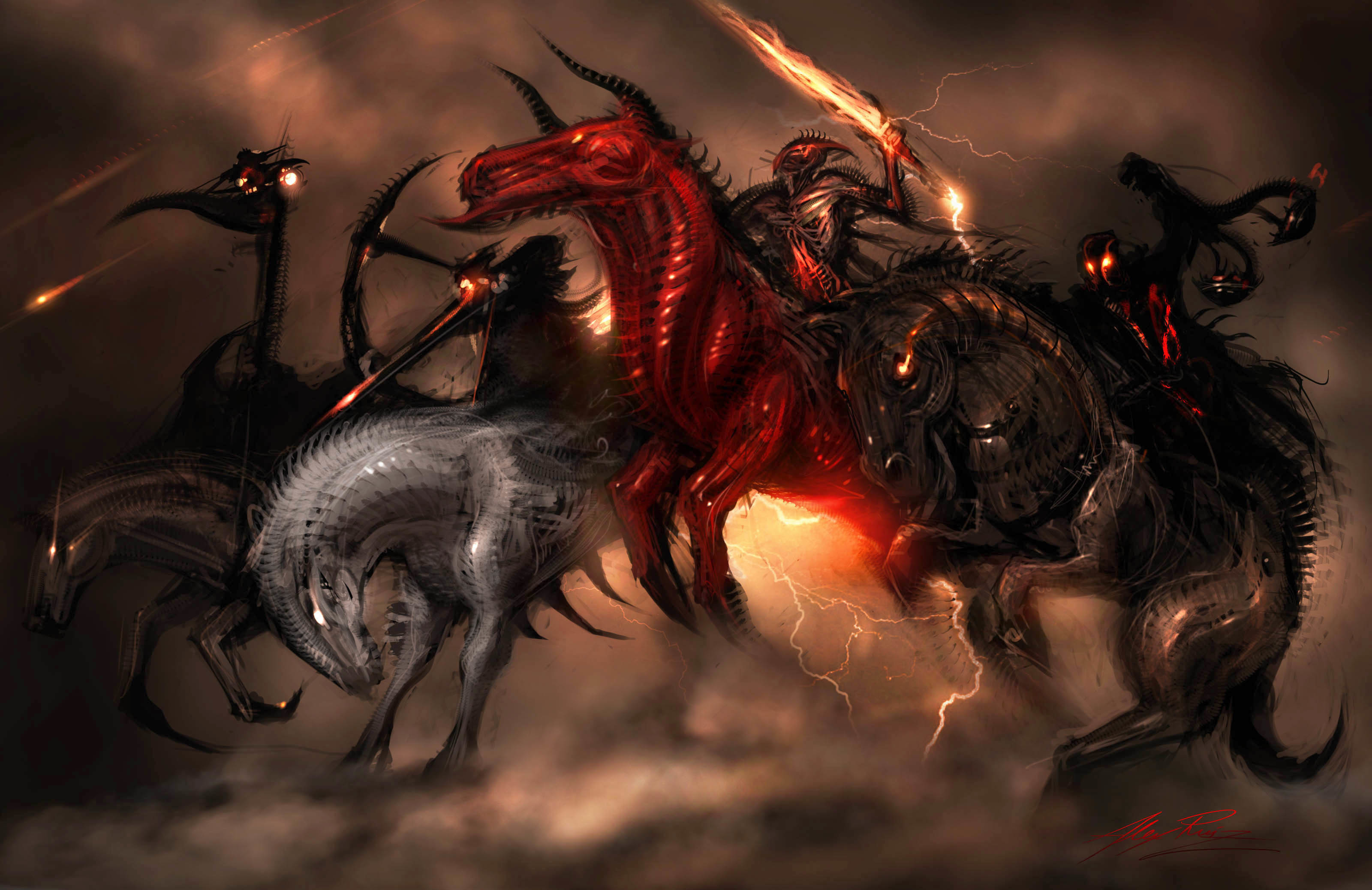 3200x2076 Armageddon Four Horsemen of the Apocalypse Occult Â· HD Wallpaper |  Background ID:304060