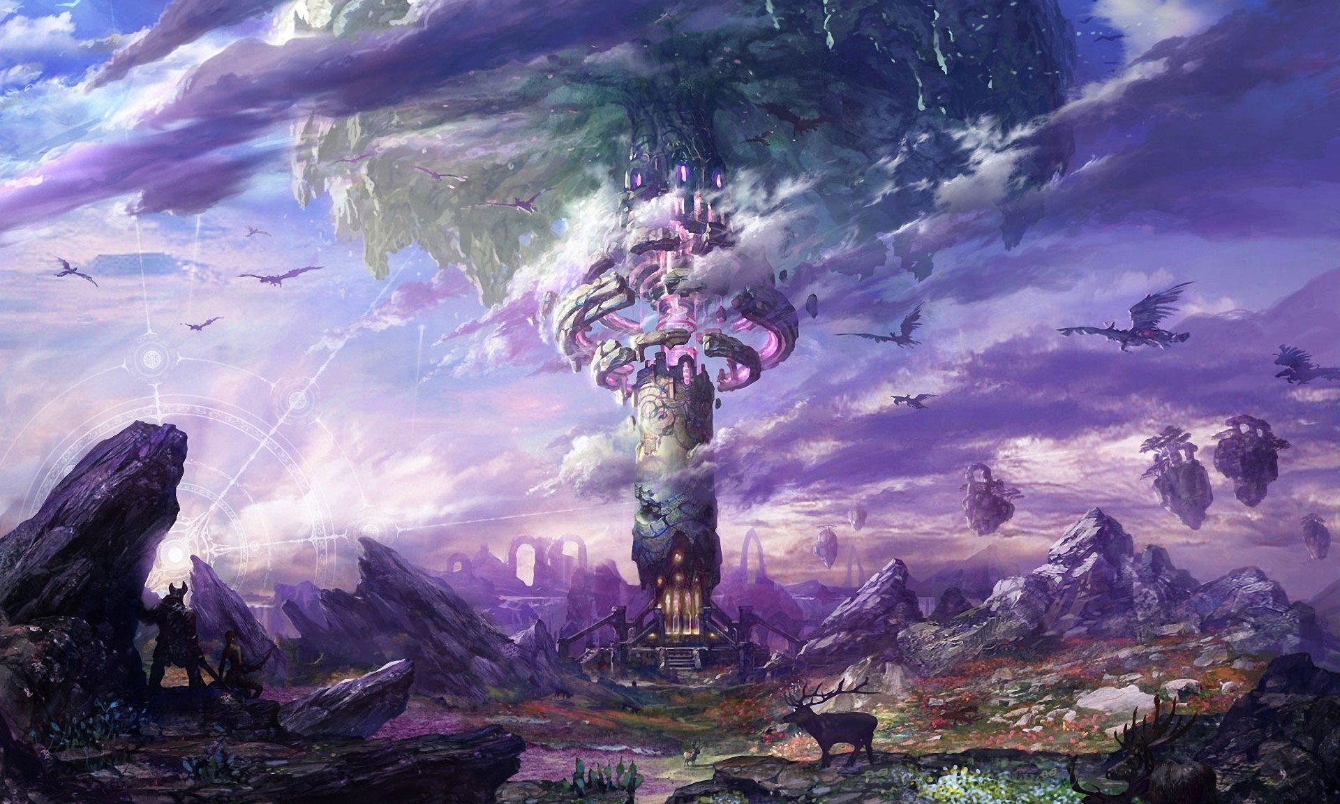 1920x1152 video games fantasy art concept art artwork mmo tera online wallpaper -  this matches an image I've had in my mind's eye for awhile o.