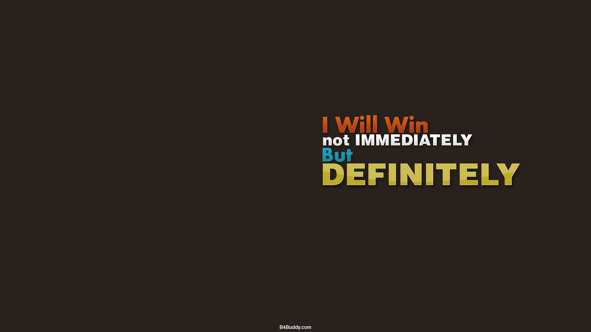 1920x1080 desktop wallpaper motivational quotes - I Will Win and inspirational  inspirational i will win