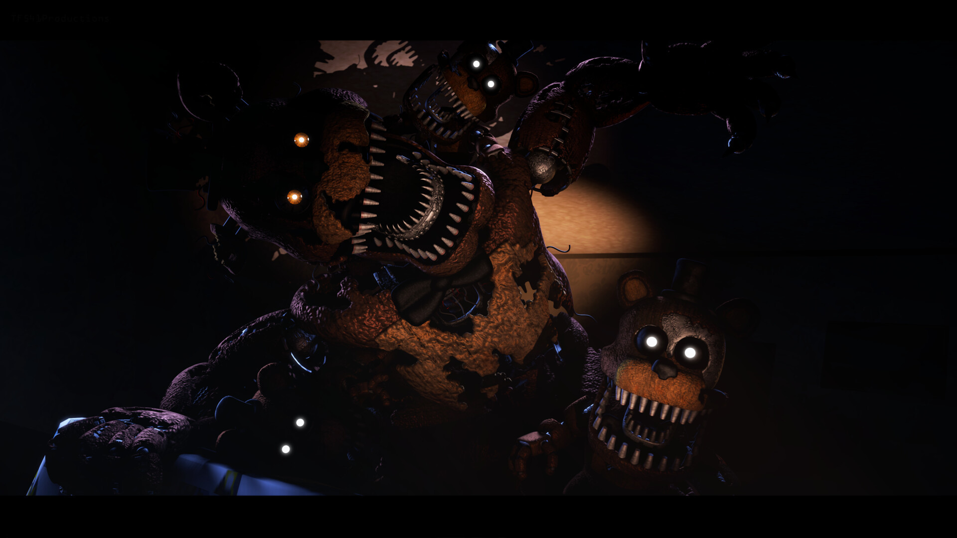 1920x1080 A wallpaper, showcasing an early version of the Nightmare Freddy 3D model.