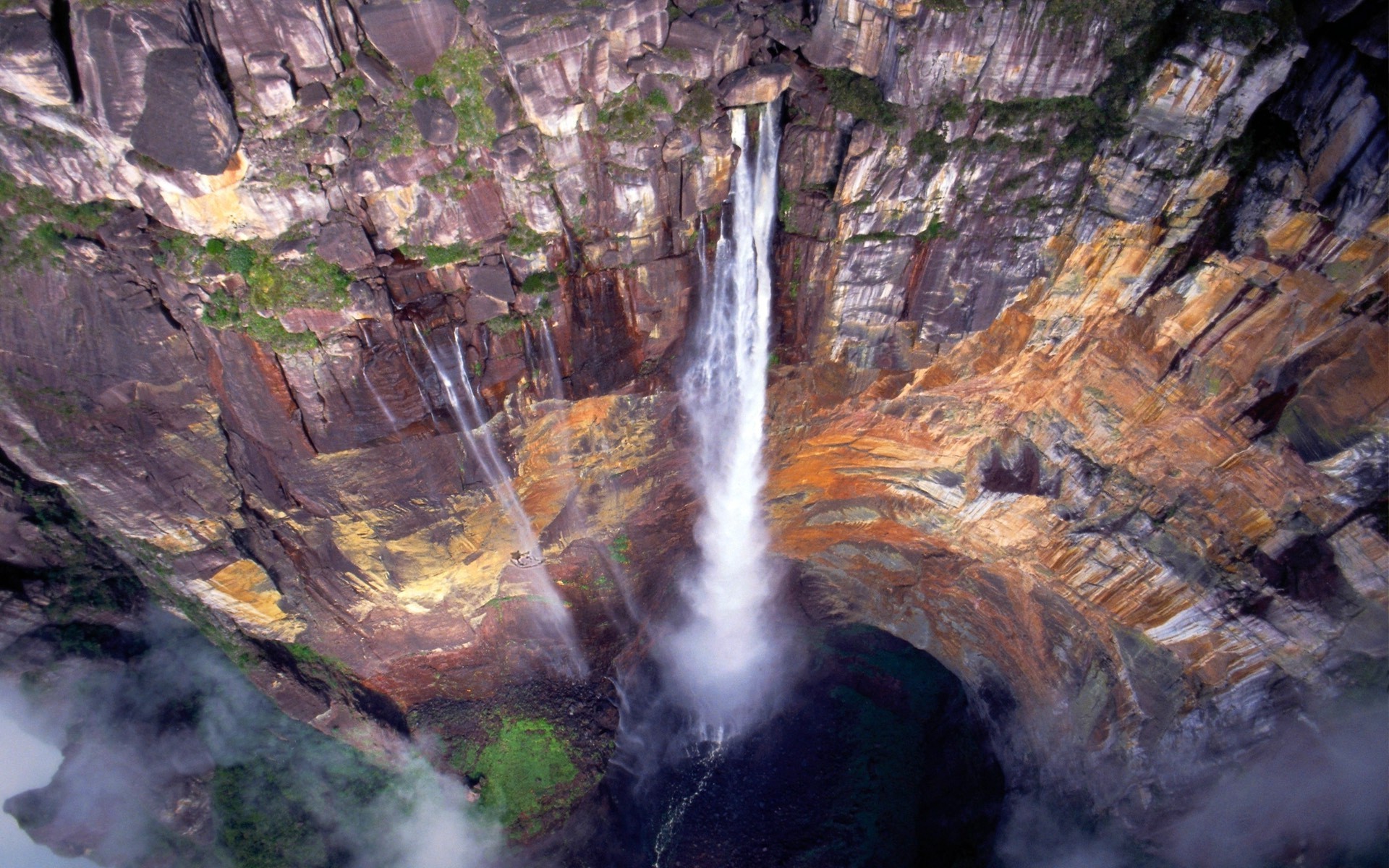 1920x1200 Angel Falls, Venezuela, Waterfall, Mountain, Cliff, Nature, Mist Wallpapers  HD / Desktop and Mobile Backgrounds