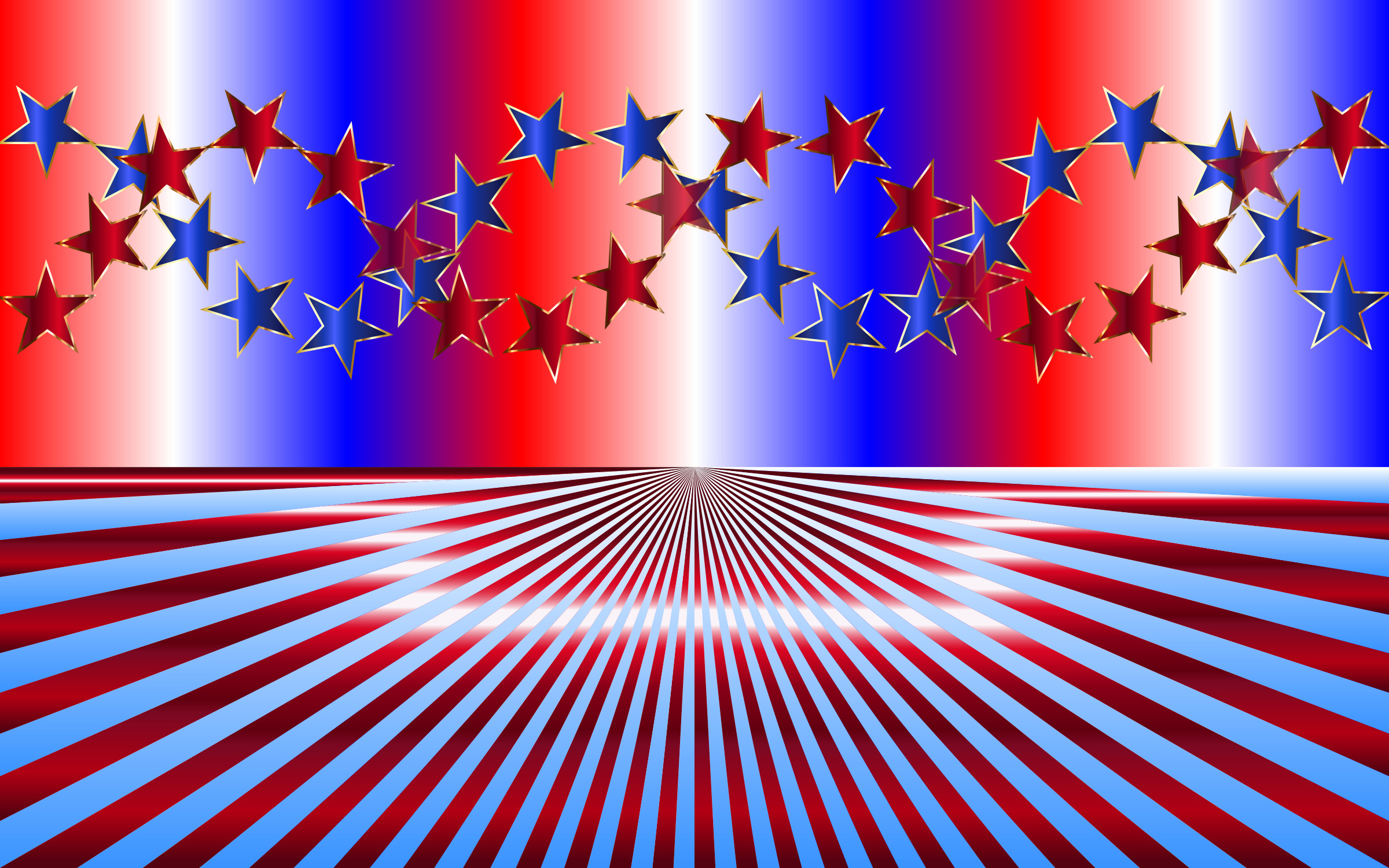 2400x1500 Red White Blue Background