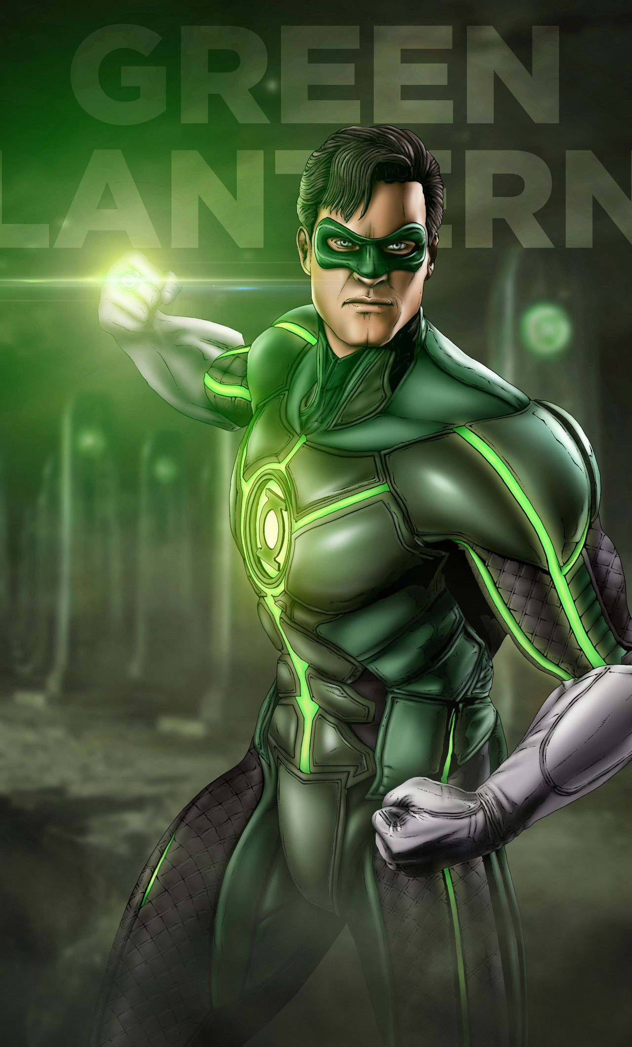 1280x2120 Green Lantern Artwork (iPhone 6+)