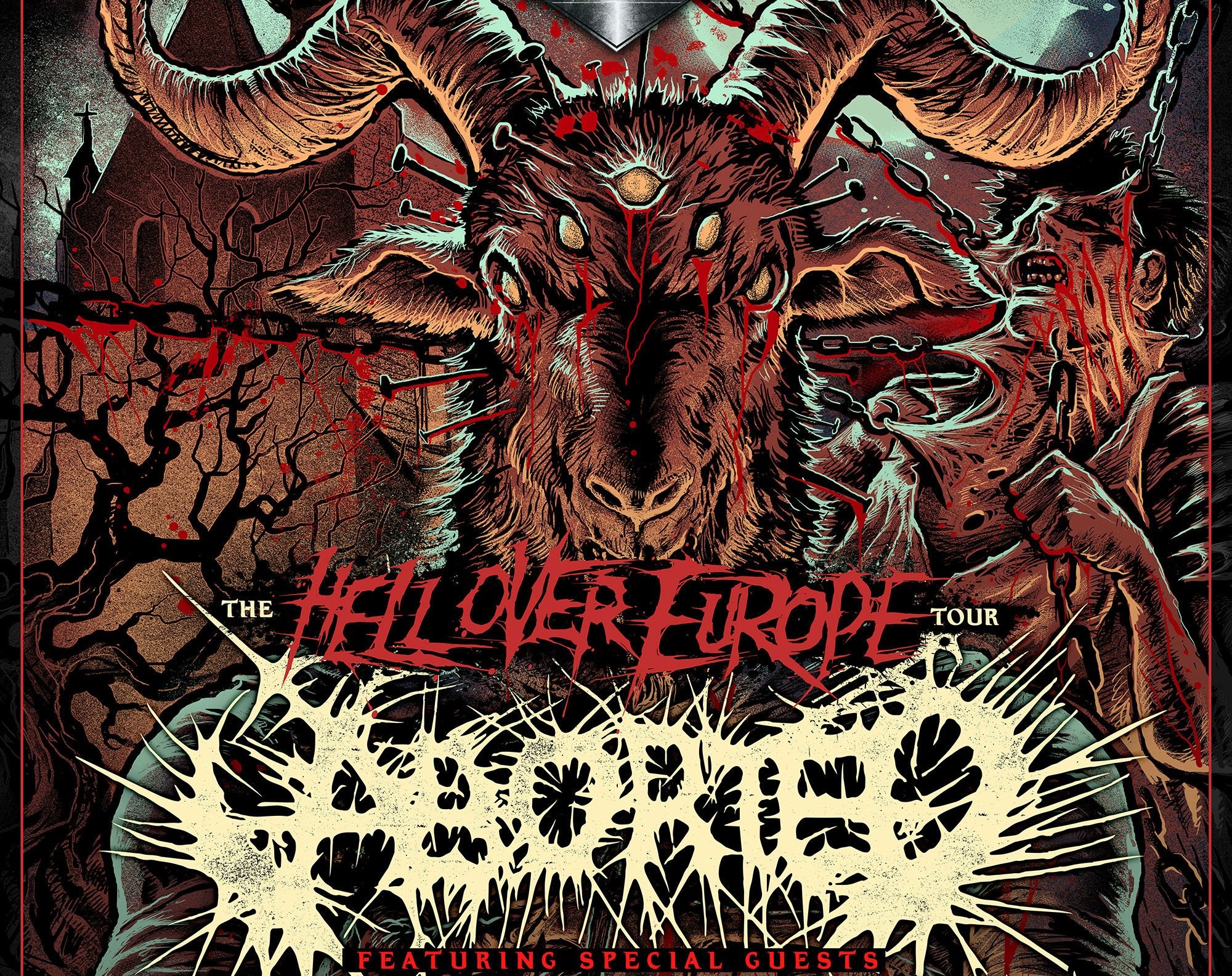 2000x1585 ABORTED death metal heavy grindcore demon dark evil zombie poster satanic  wallpaper |  | 634519 | WallpaperUP