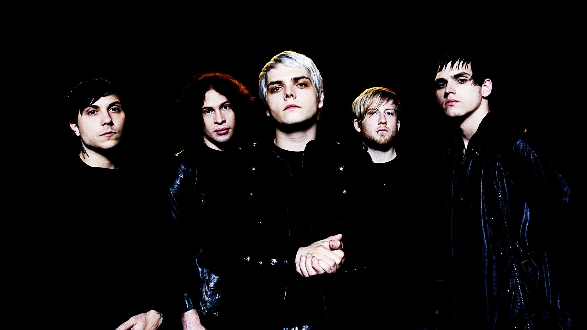 1920x1080  Wallpaper my chemical romance, band, members, look, background